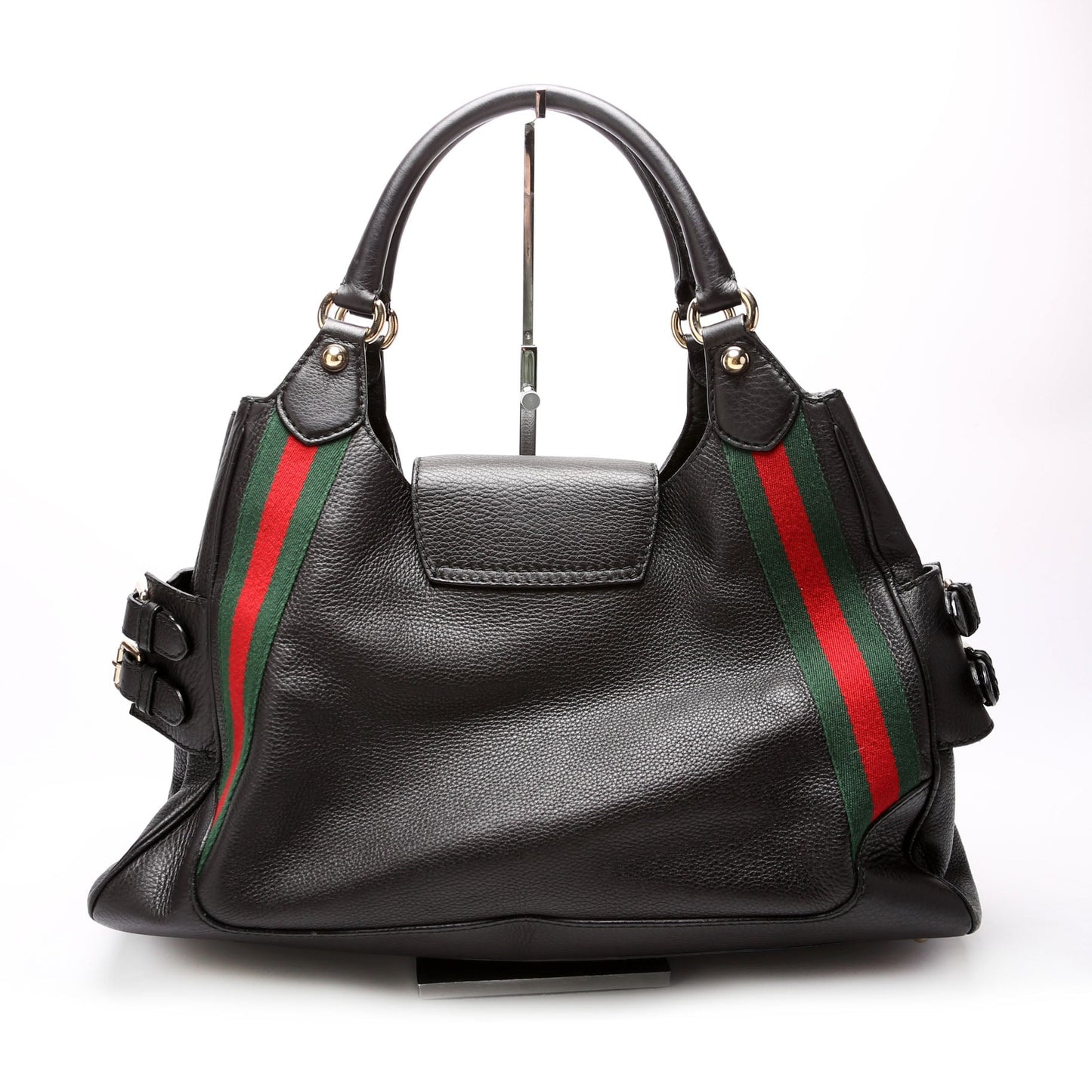 Gucci Web Heritage Leather Shoulder Bag