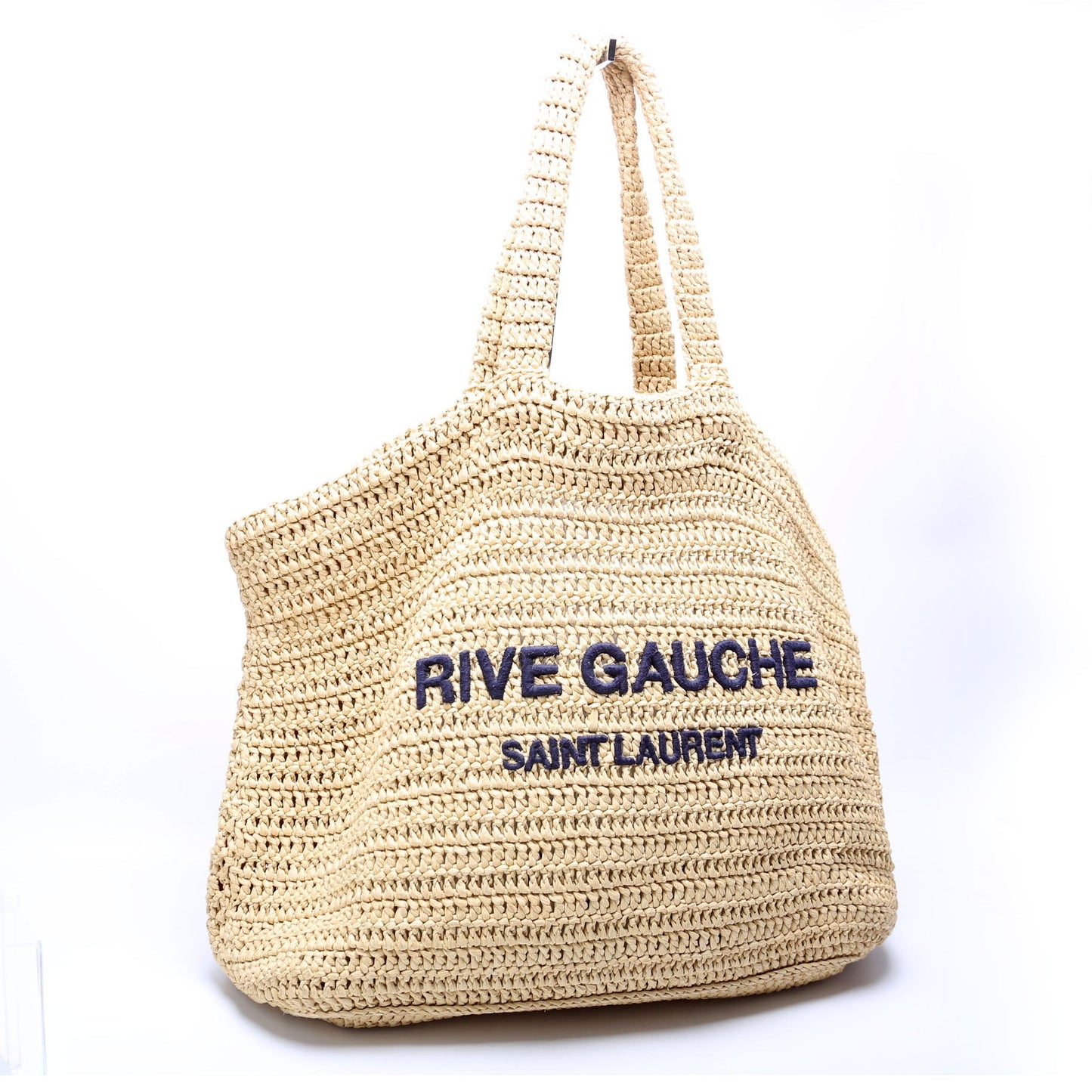 YSL Saint Laurent Saint Laurent Rive Gauche Tote Bag Raffia