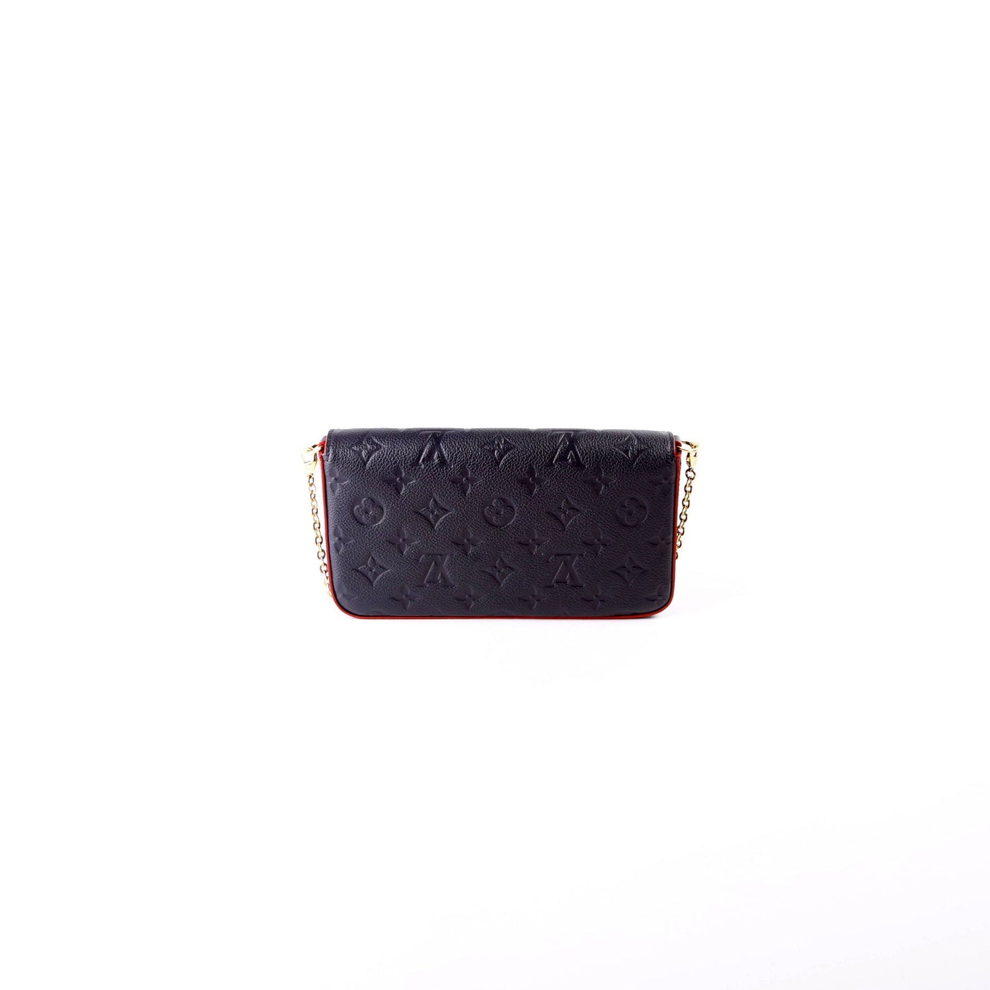 Louis Vuitton Pochette Felicie Navy Empreinte Clutch Bag Empreinte Navy