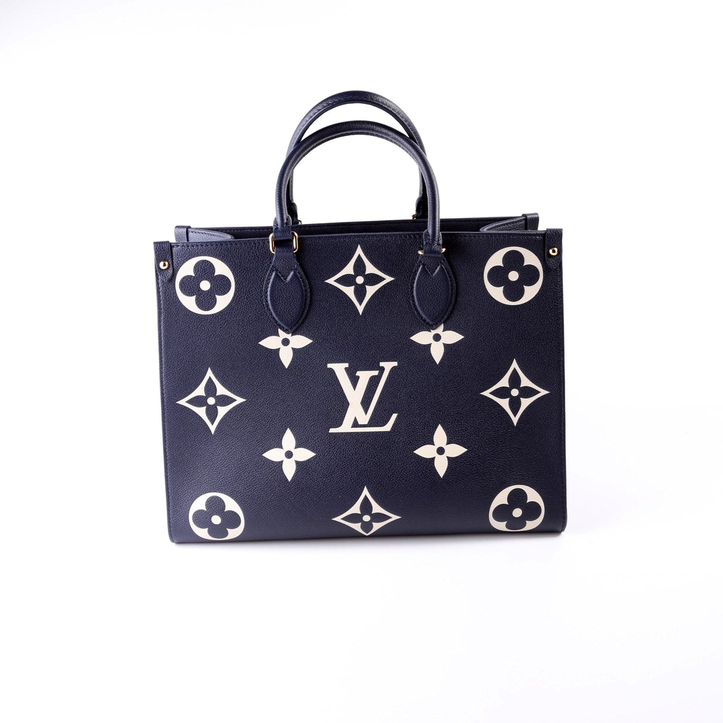 Louis Vuitton ONTHEGO MM Bicolor Navy Empreinte Handbag