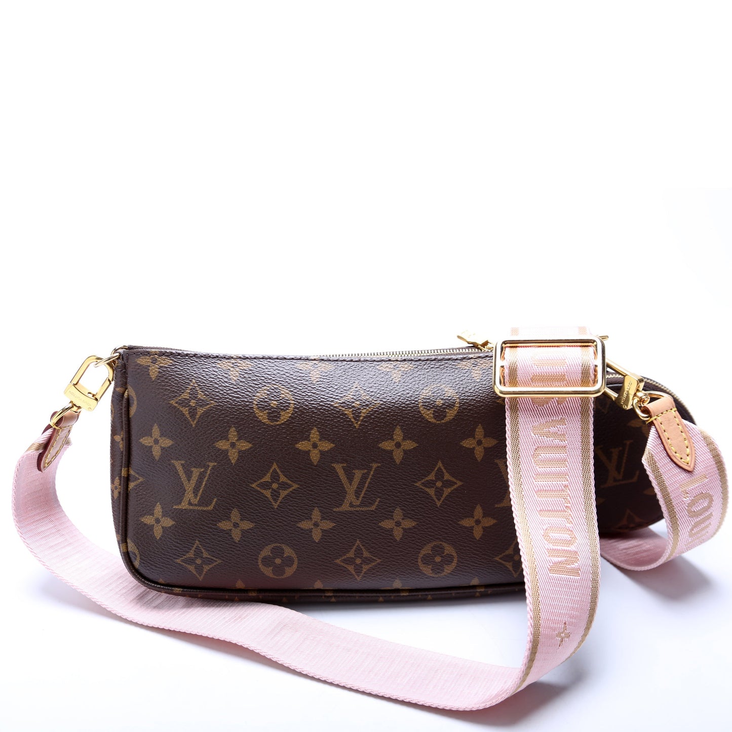 Louis Vuitton Multi Pochette Monogram Pink Clutch Bag Pink 3