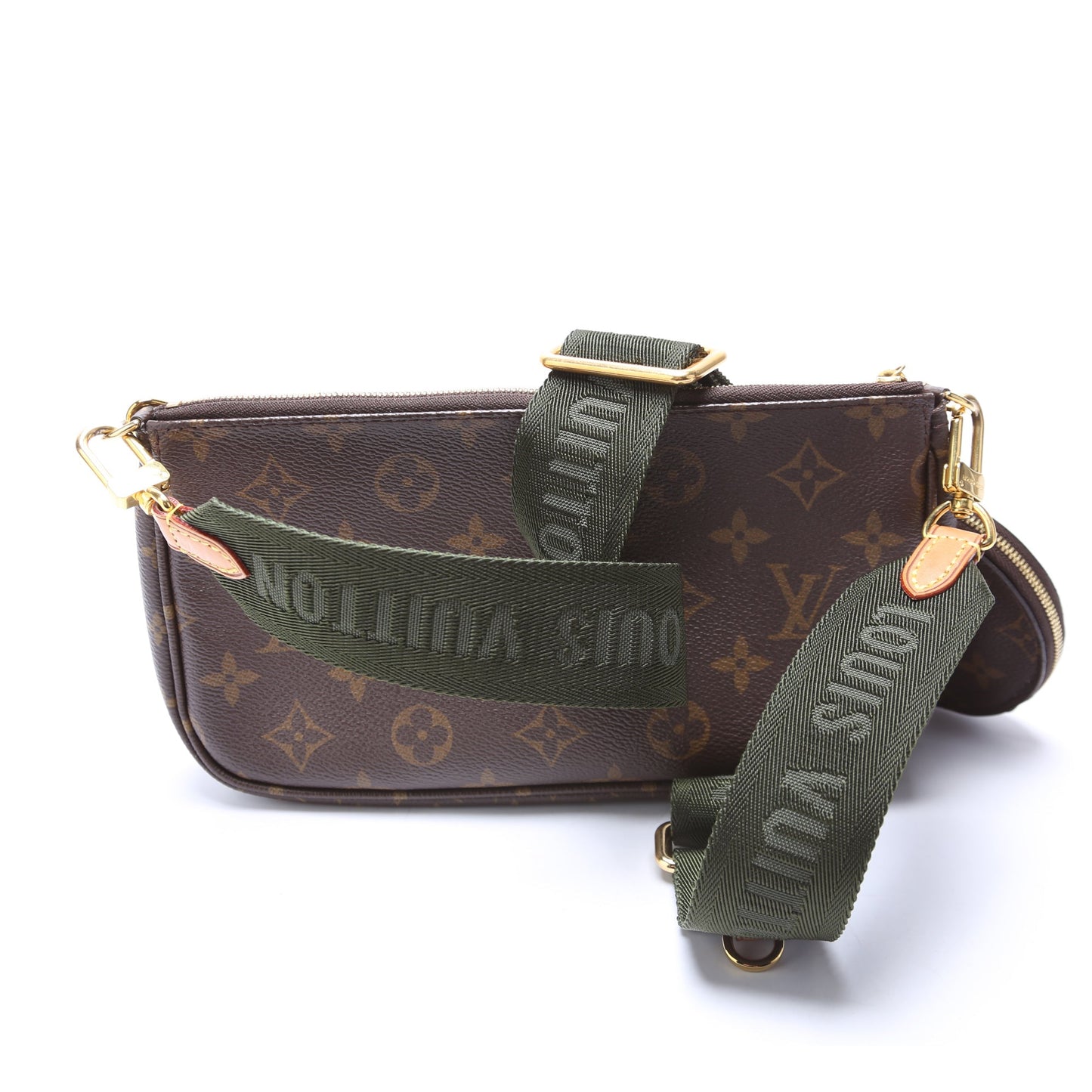 Louis Vuitton Multi Pochette Monogram Green Clutch Bag Green 5