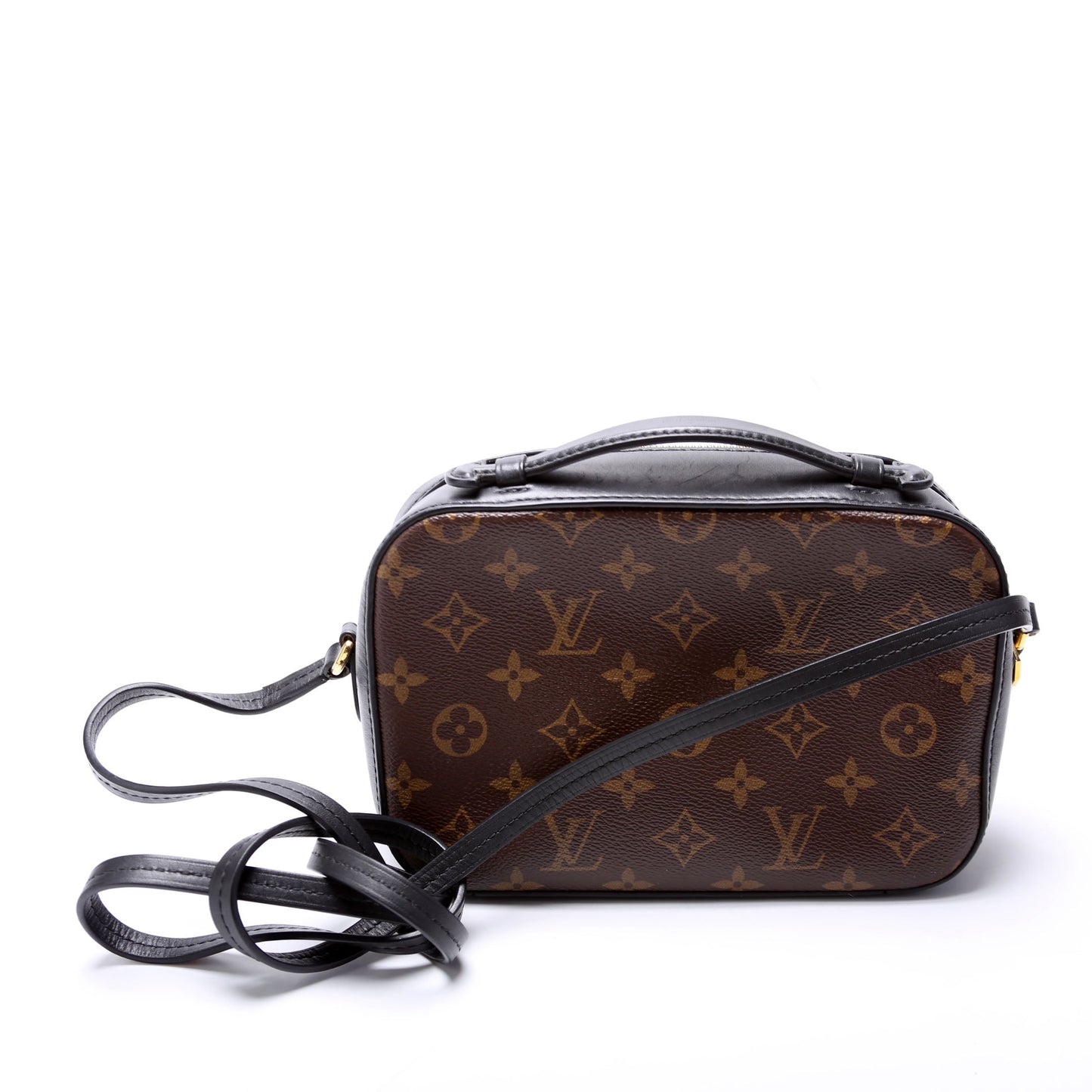 Louis Vuitton Saintogne Monogram Black Handbag Black 2