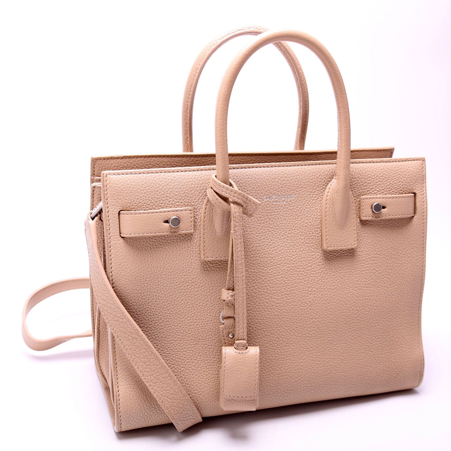 YSL Saint Laurent Saint Laurent Sac De Jour Baby Supple Leather Tan Travel Bag