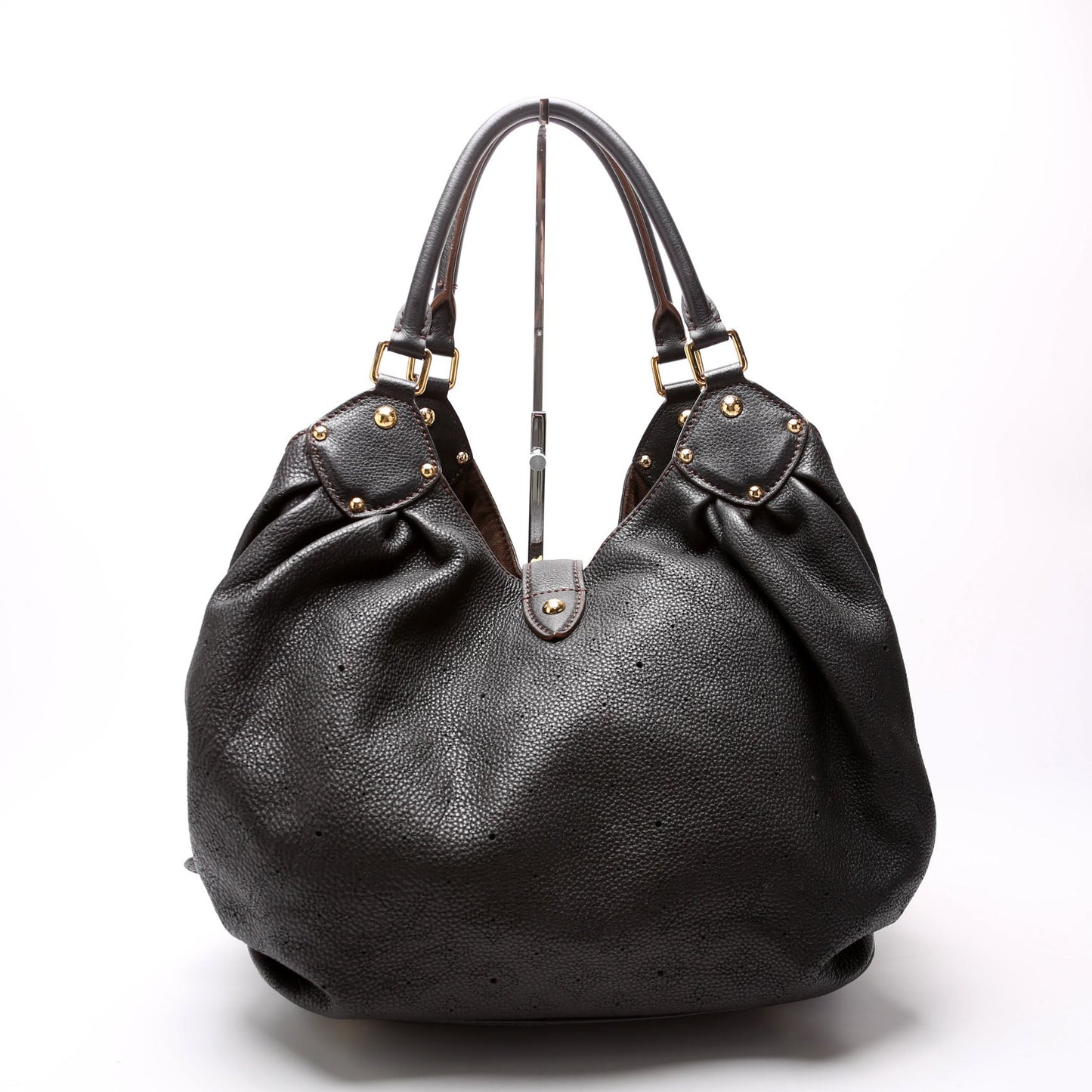 Louis Vuitton L Mahina Black Handbag