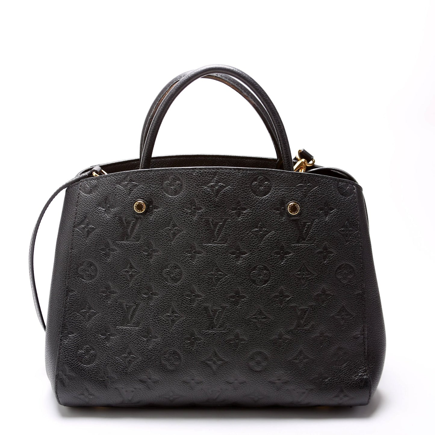 Louis Vuitton Montaigne MM Empreinte Black Handbag Black 3