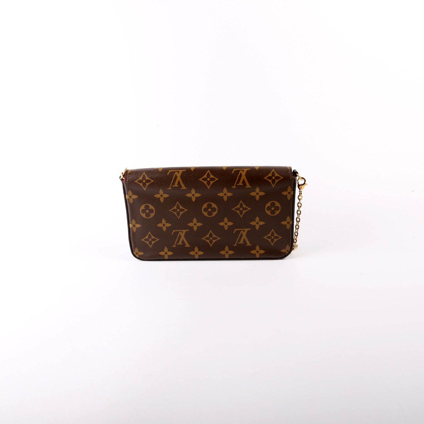 Louis Vuitton Pochette Felicie Berry Monogram Clutch Bag Berry 9