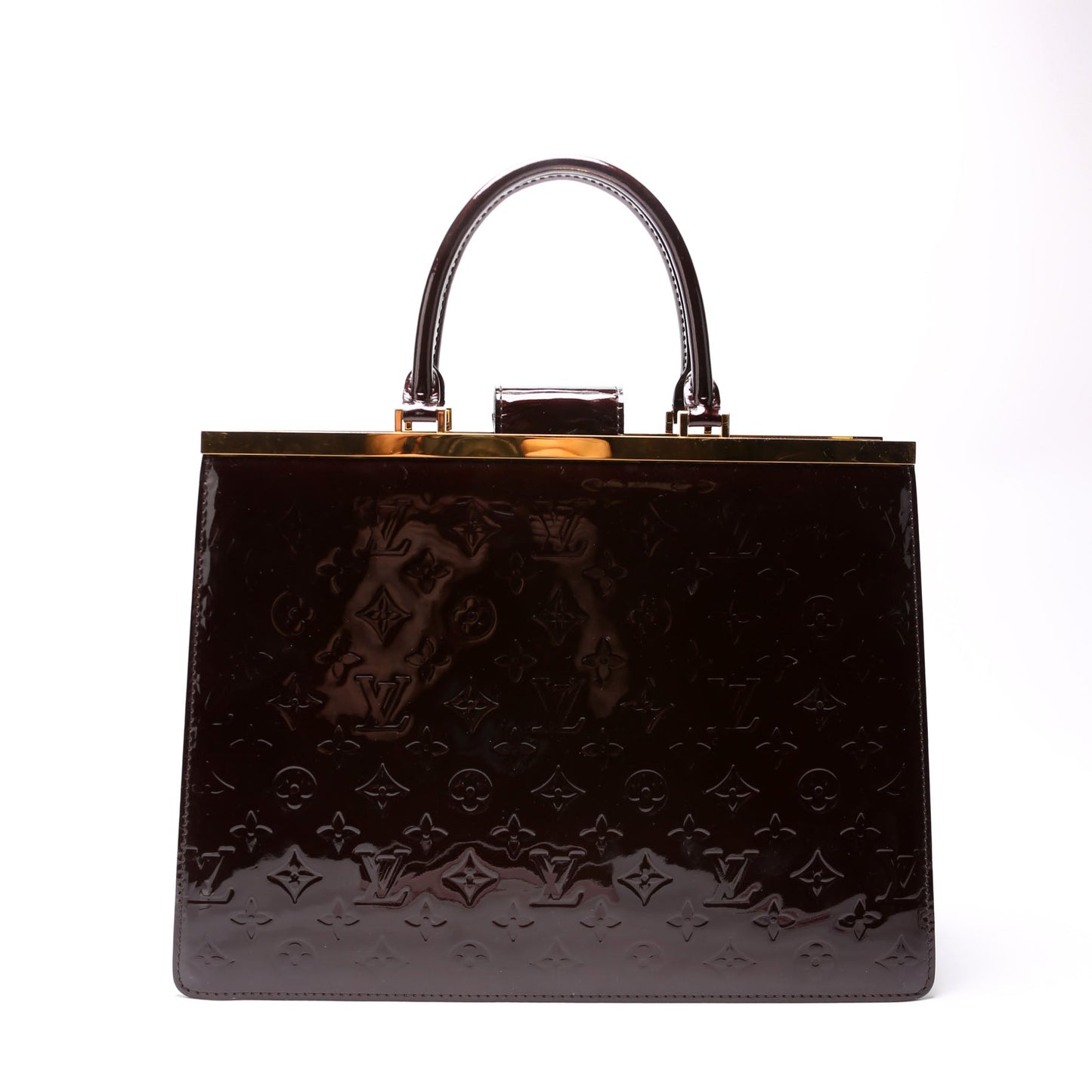Louis Vuitton Deesse GM Burgundy Vernis Handbag