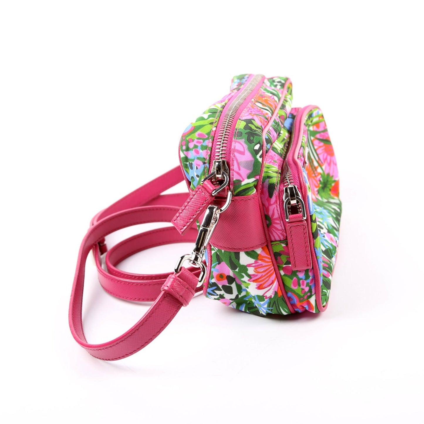 Prada Tessuto Printed Camera Bag Nylon Travel Bag