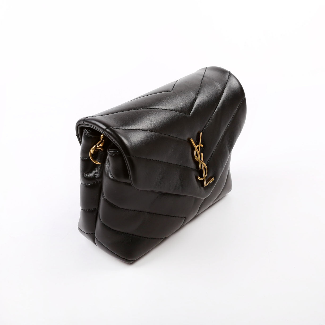 YSL Saint Laurent Loulou Satchel Crossbody Bag Black Toy Satchel Bag 678401 Black 1