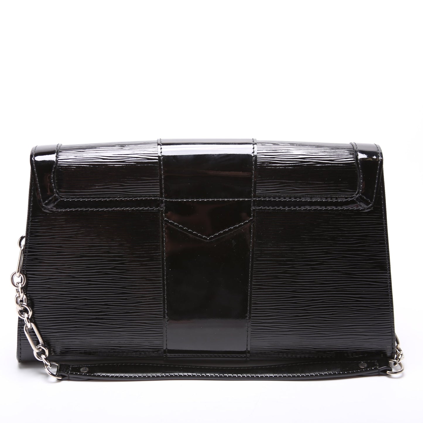 Louis Vuitton Lena Pochette Epi Electric Black Chain Clutch Bag
