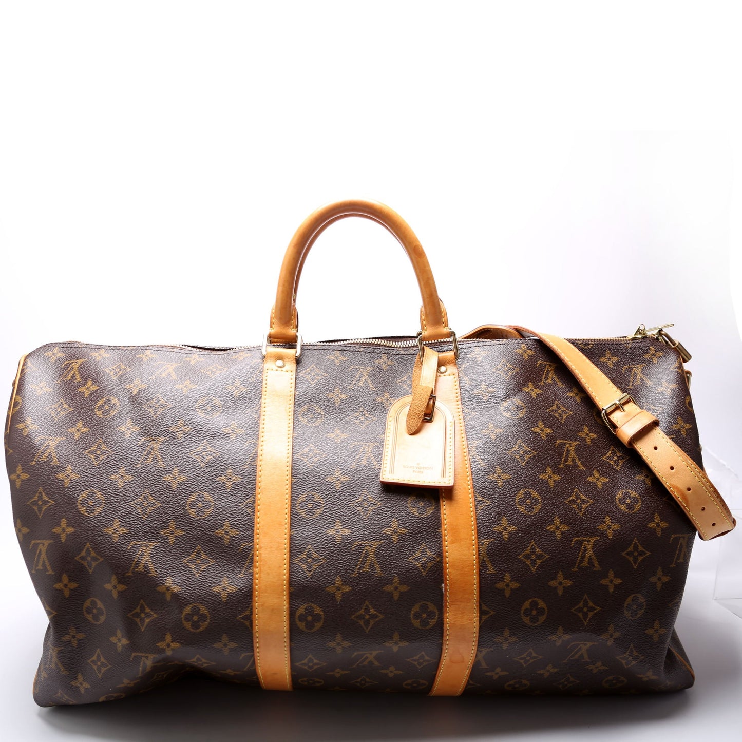 Louis Vuitton Keepall 55 Bandouliere Monogram Travel Bag Bandouliere 10
