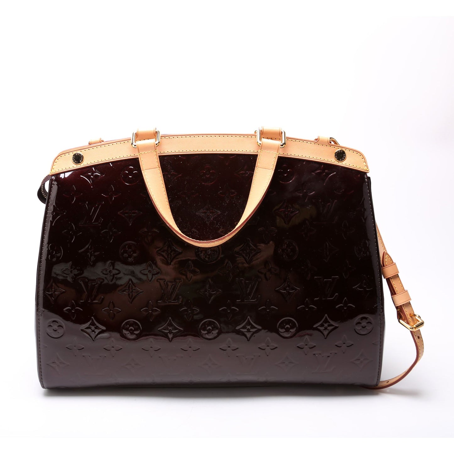 Louis Vuitton Brea GM Burgundy Vernis Handbag