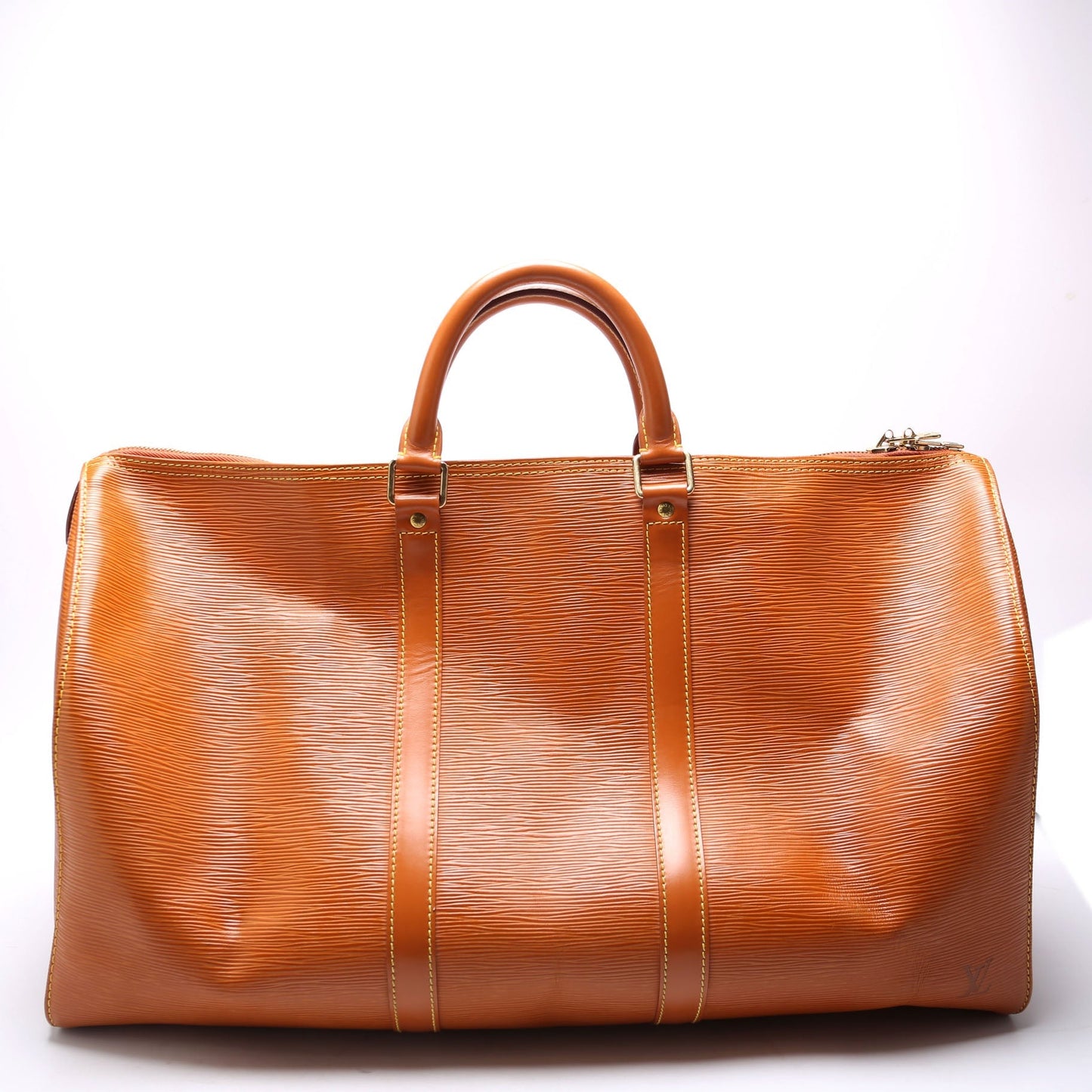 Louis Vuitton Keepall 50 Cognac Epi Travel Bag