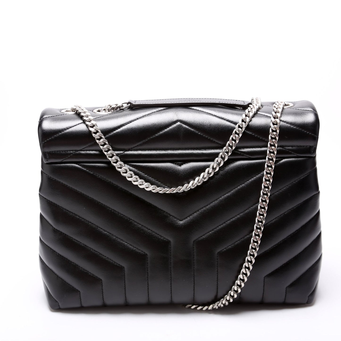 YSL Saint Laurent Loulou Bag Quilted Black Medium Travel Bag 574946 Black 3