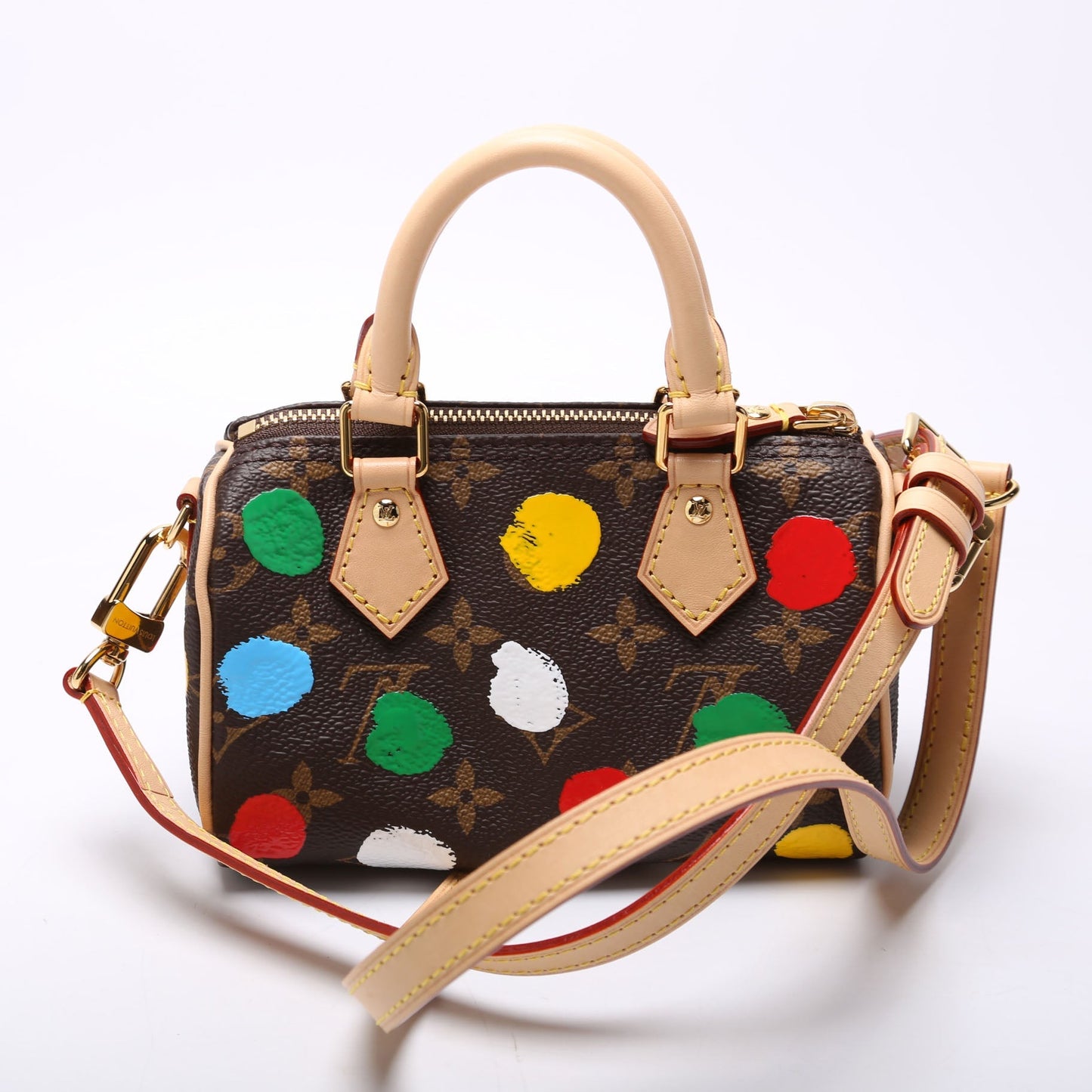 Louis Vuitton X YK Speedy Dots Monogram Nano Handbag