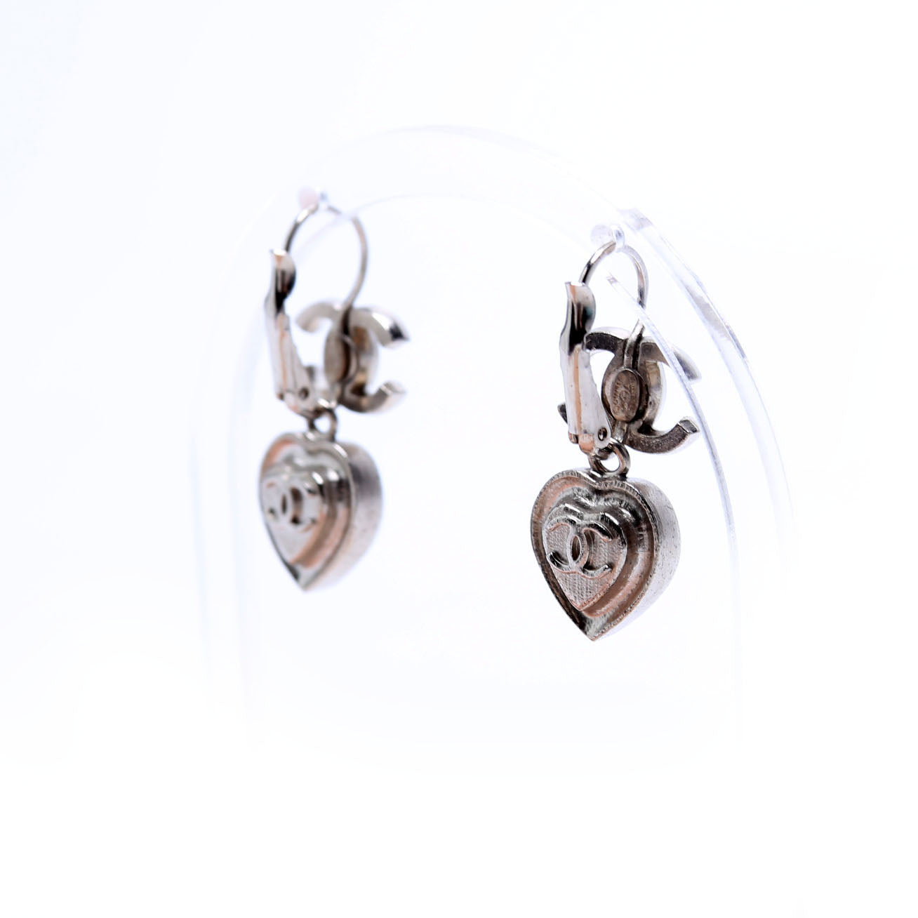Chanel CC Crystal Heart Drop