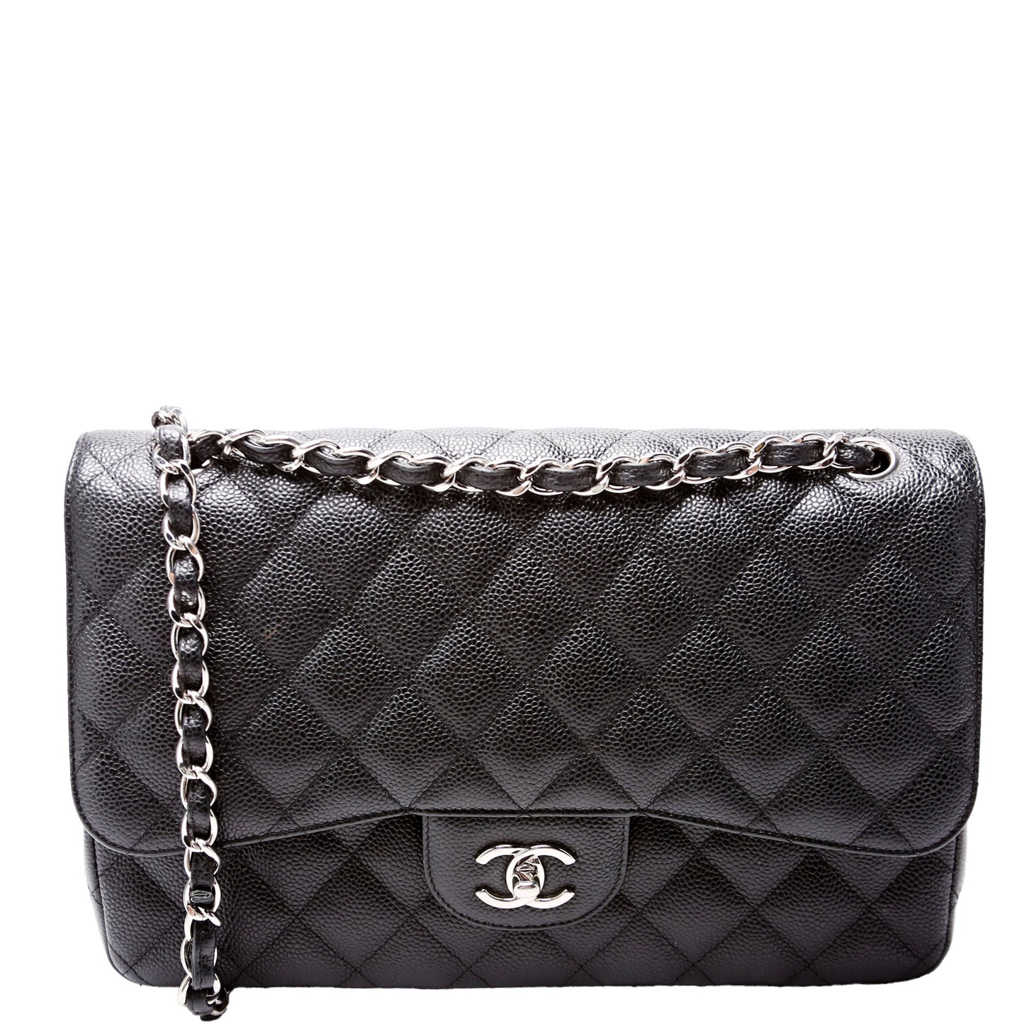 Chanel Classic Flap Jumbo Caviar 25-28M Handbag 28M 1