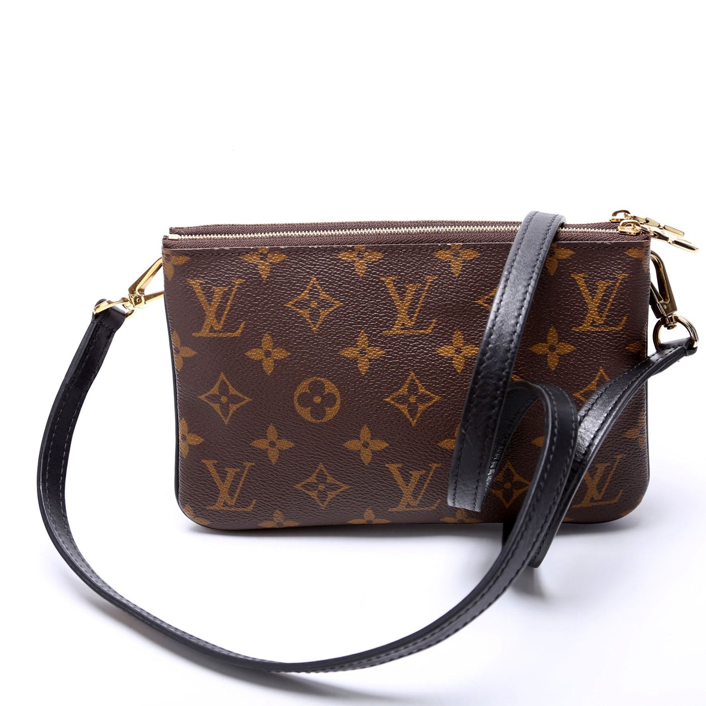 Louis Vuitton Double Zip Pochette Giant Reverse Monogram Clutch Bag Monogram 6