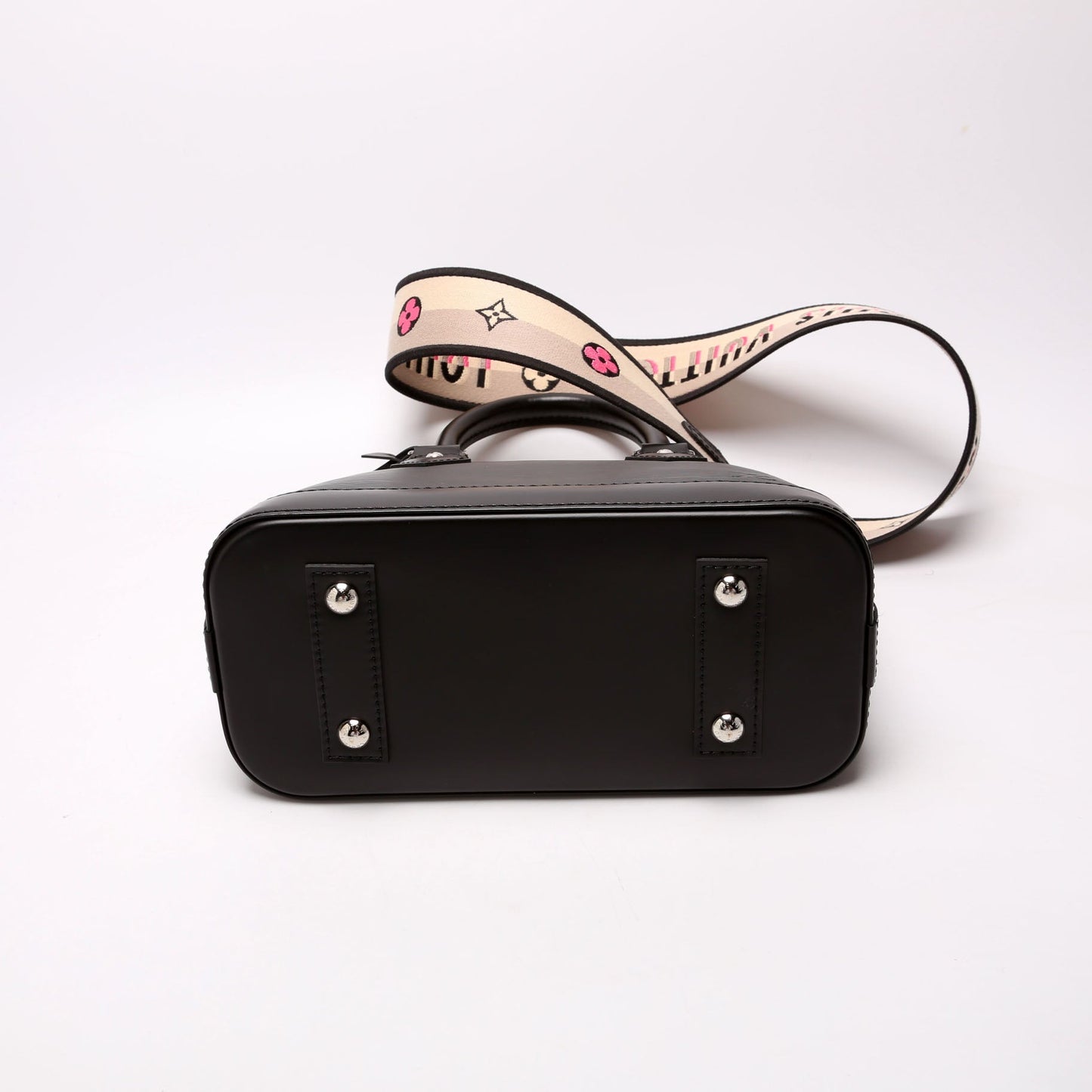 Louis Vuitton Alma BB Epi Black Handbag Black 2