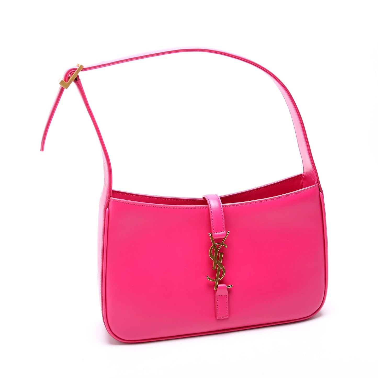 YSL Saint Laurent Saint Laurent Le Hobo Bag Leather Pink Shoulder Bag