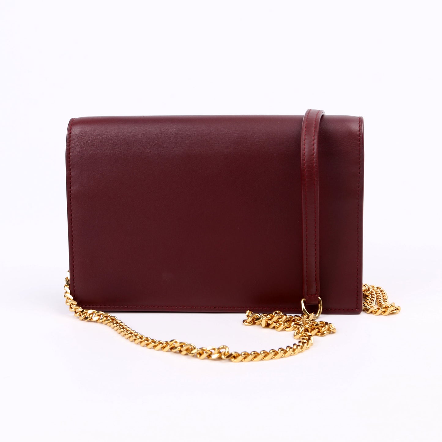 YSL Saint Laurent Saint Laurent Kate Tassel Wallet Maroon Bag Chain Travel Bag