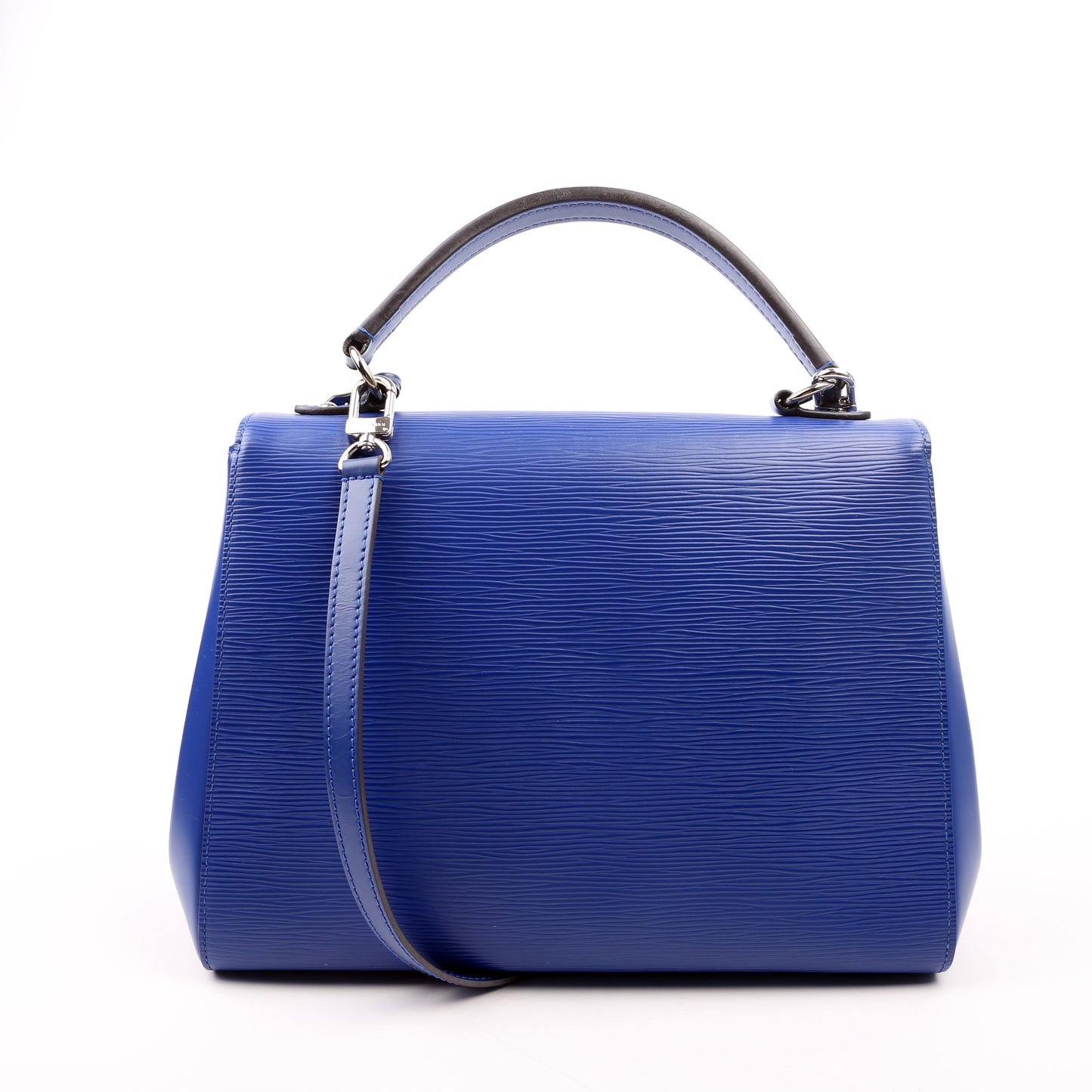 Louis Vuitton Cluny MM Epi Blue Handbag