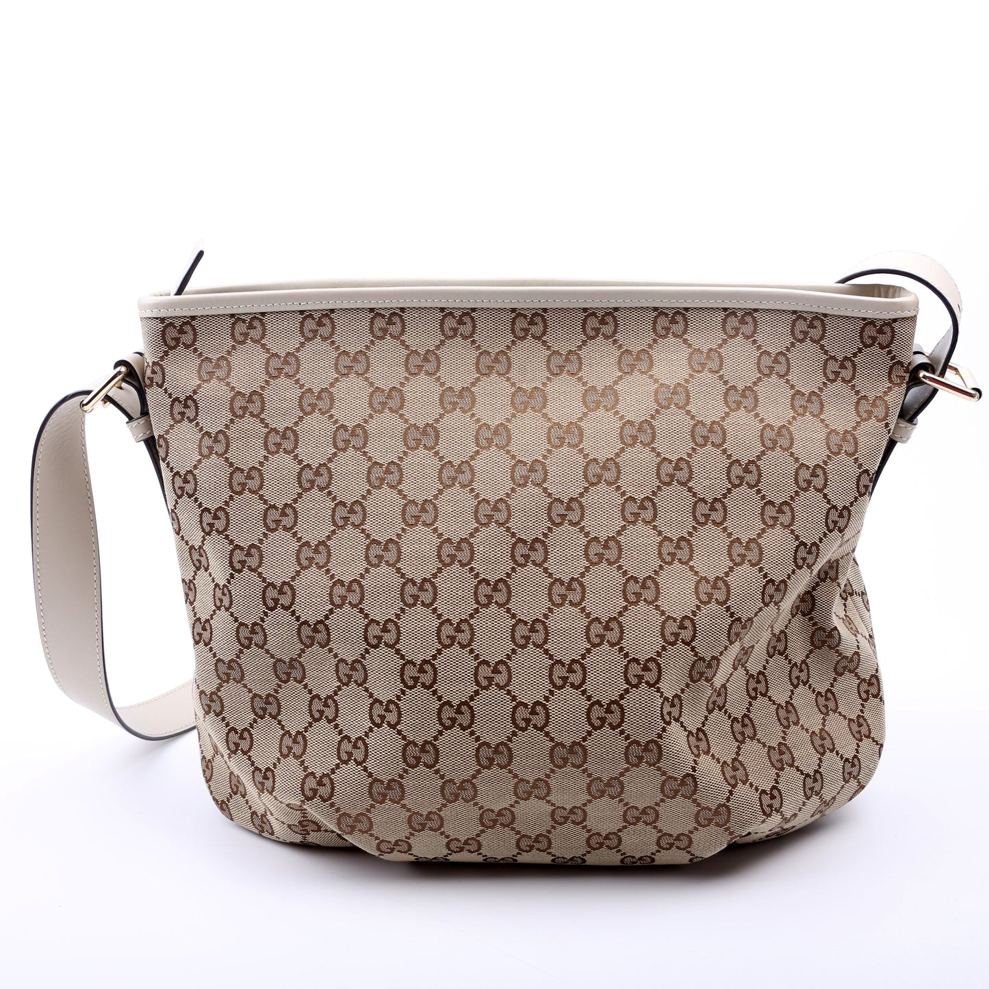 Gucci GG Canvas White Shoulder Bag
