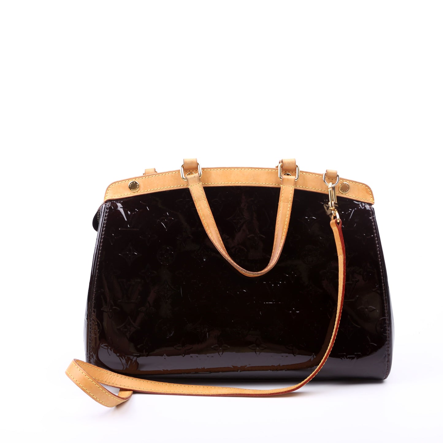 Louis Vuitton Brea PM Burgundy Vernis Handbag