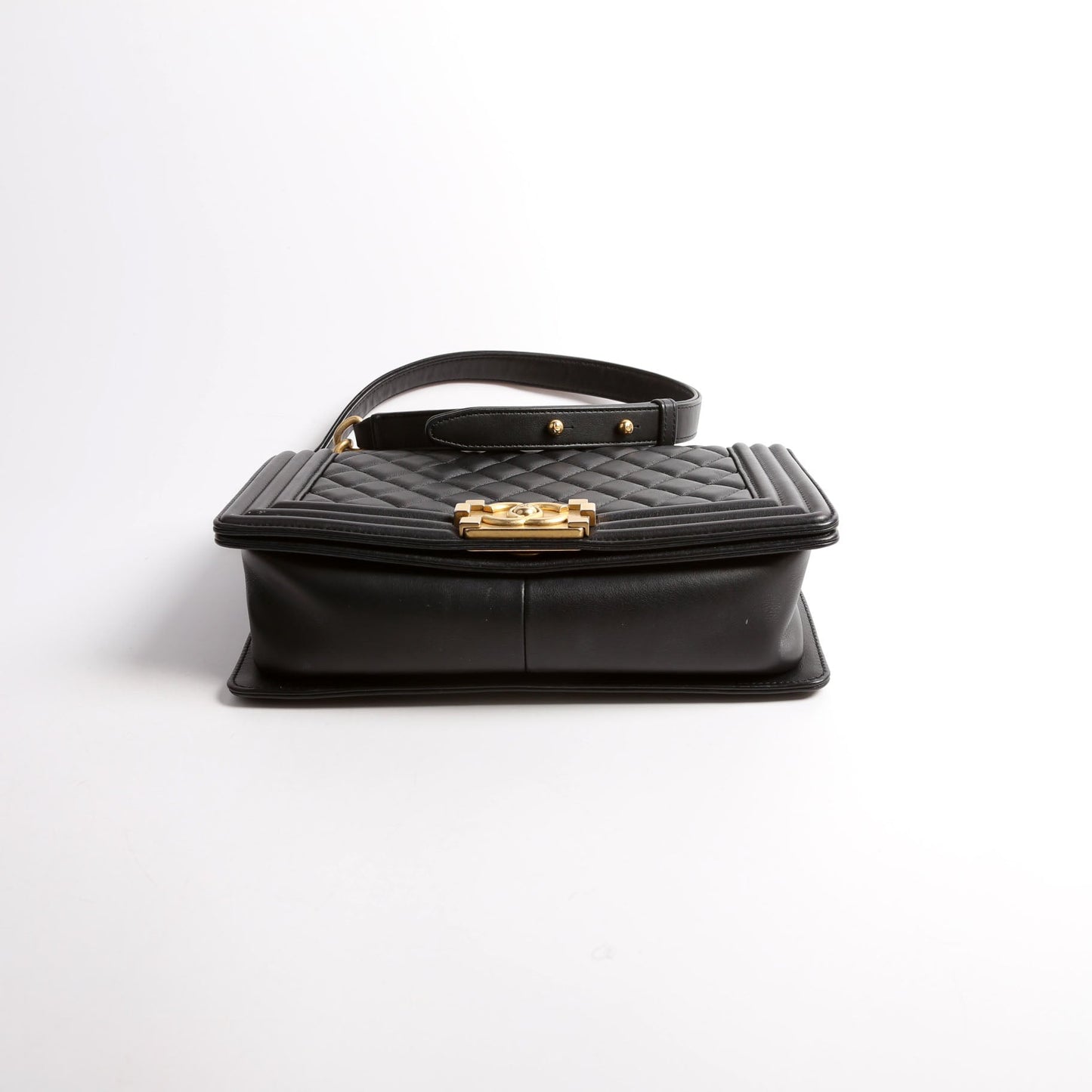 Chanel Boy Flap Old Lambskin 25-28M Black Handbag
