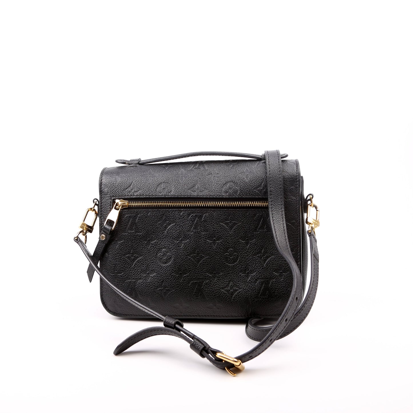 Louis Vuitton Pochette Metis Empreinte Black Clutch Bag Black 2