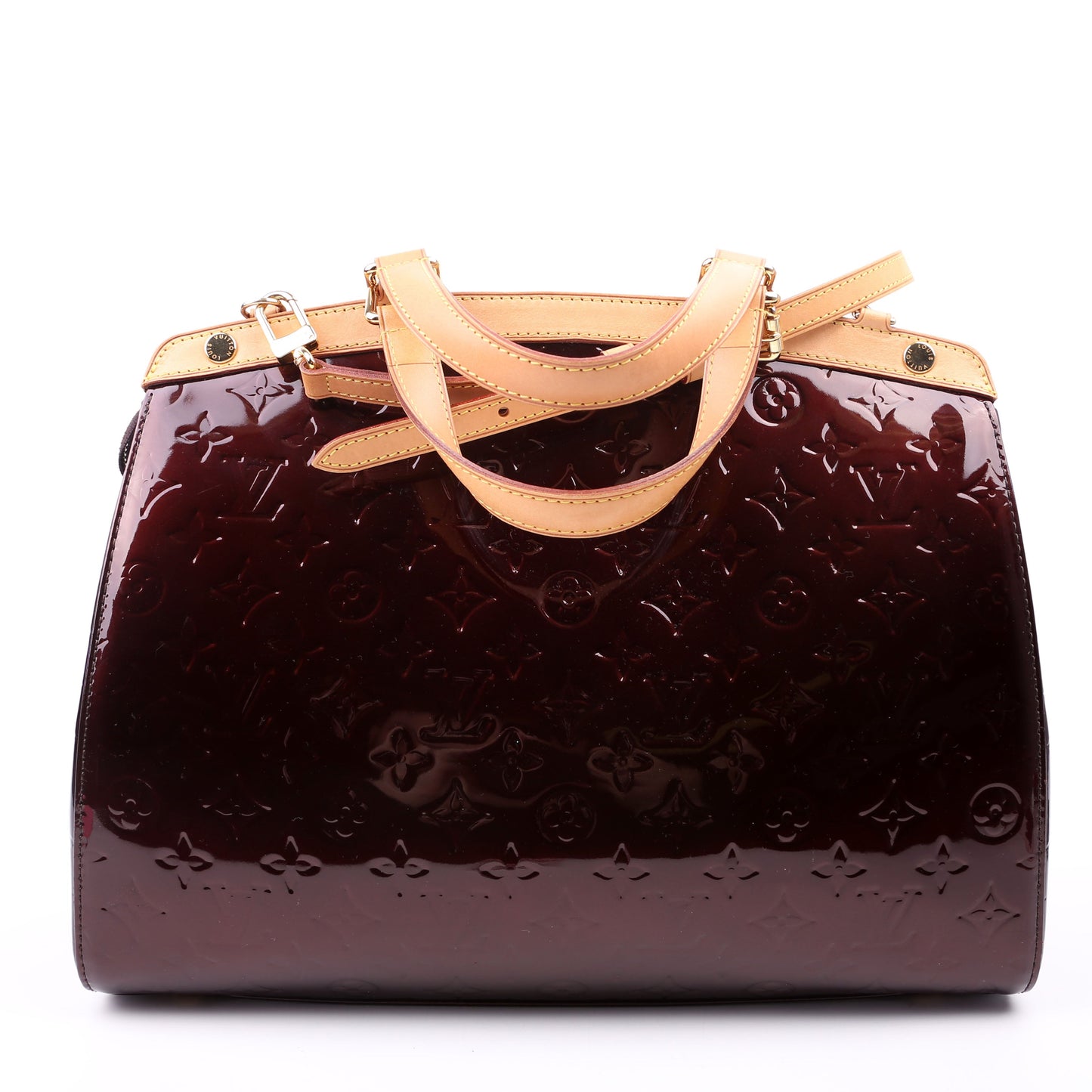 Louis Vuitton Brea GM Burgundy Vernis Handbag Burgundy 1