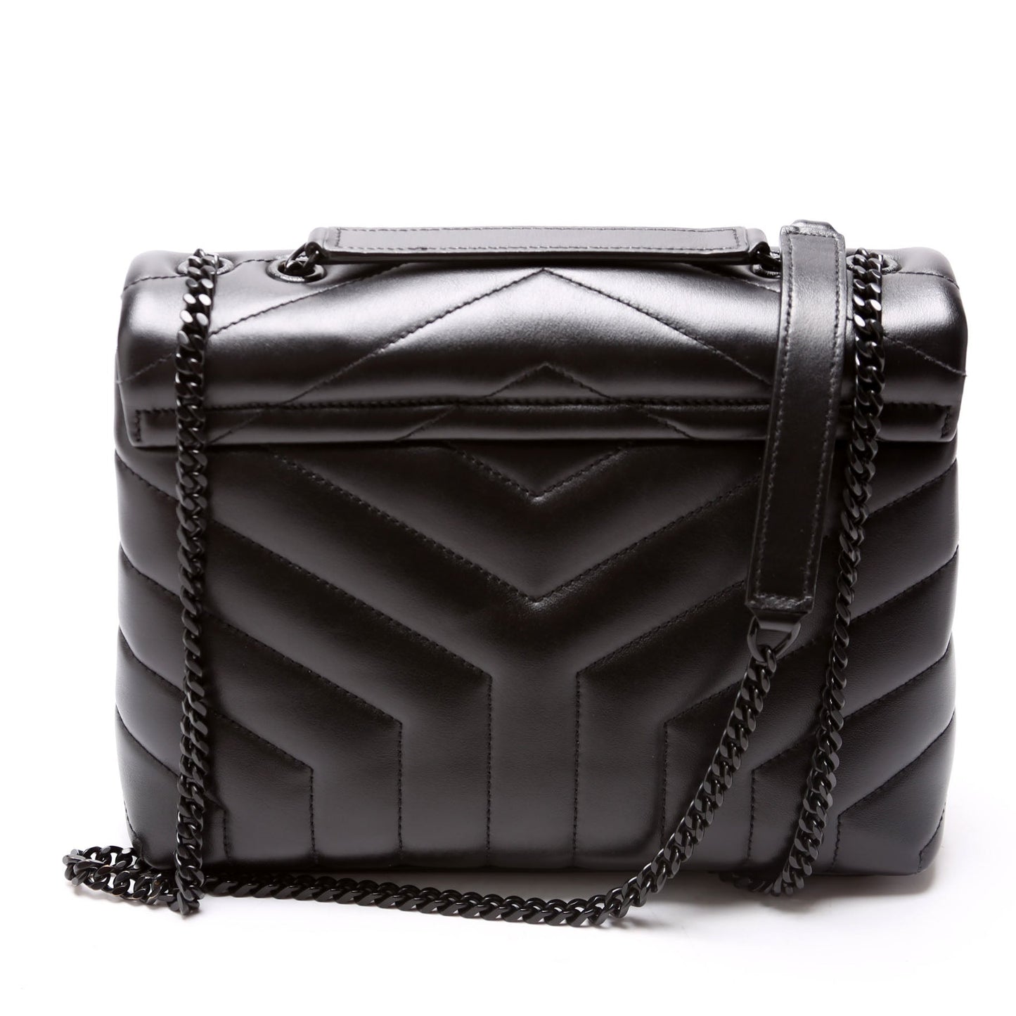 YSL Saint Laurent Loulou Satchel Bag Black Small