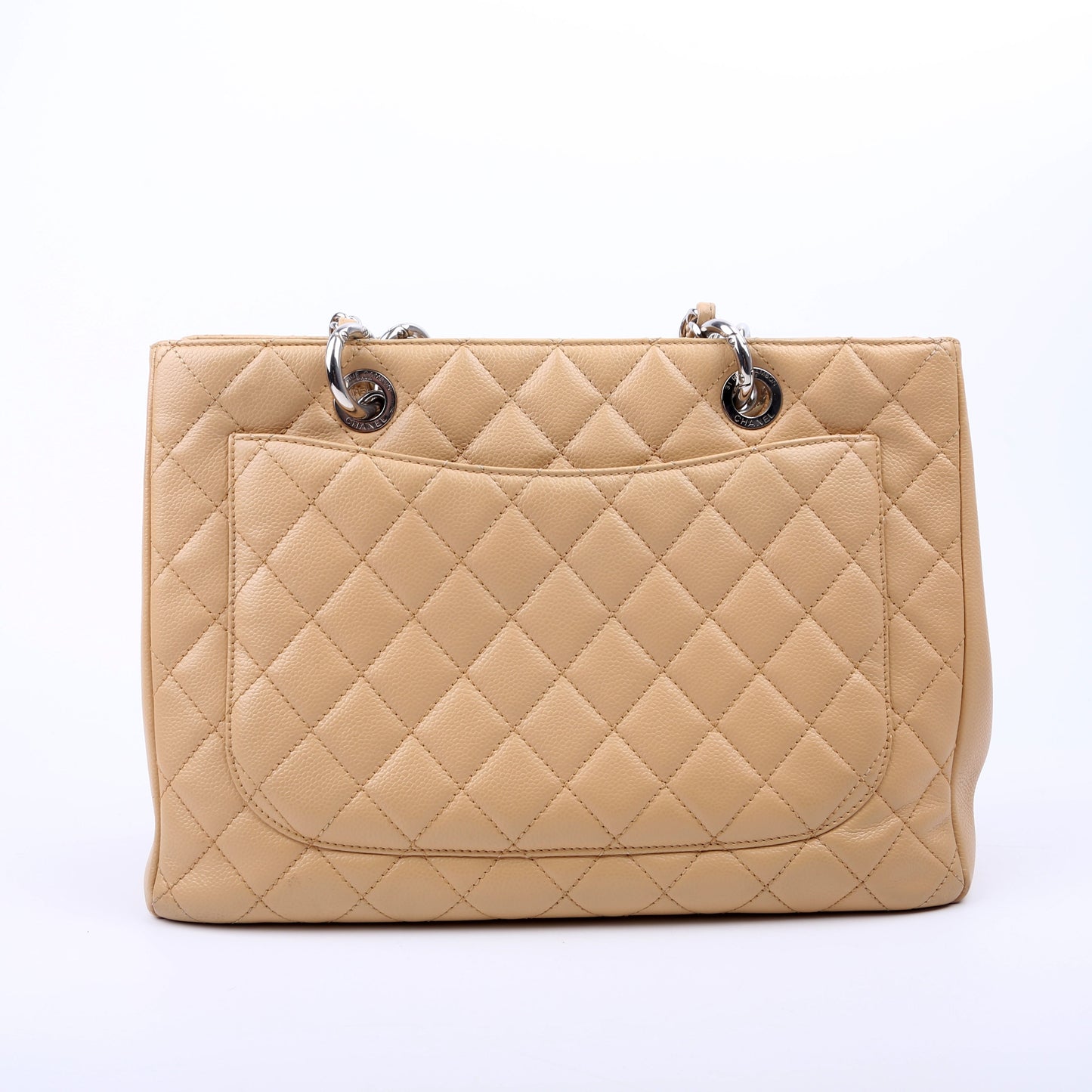 Chanel Grand Shopping Caviar Tan Tote Bag