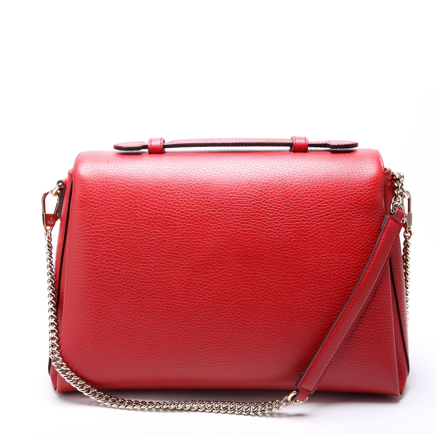 Gucci Interlocking GG Red Large Shoulder Bag Red 1