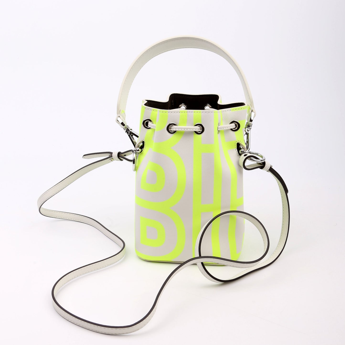 Fendi Marc Jacobs Mon Tresor 8Bs010 Bag Leather Yellow Mini Bucket Bag