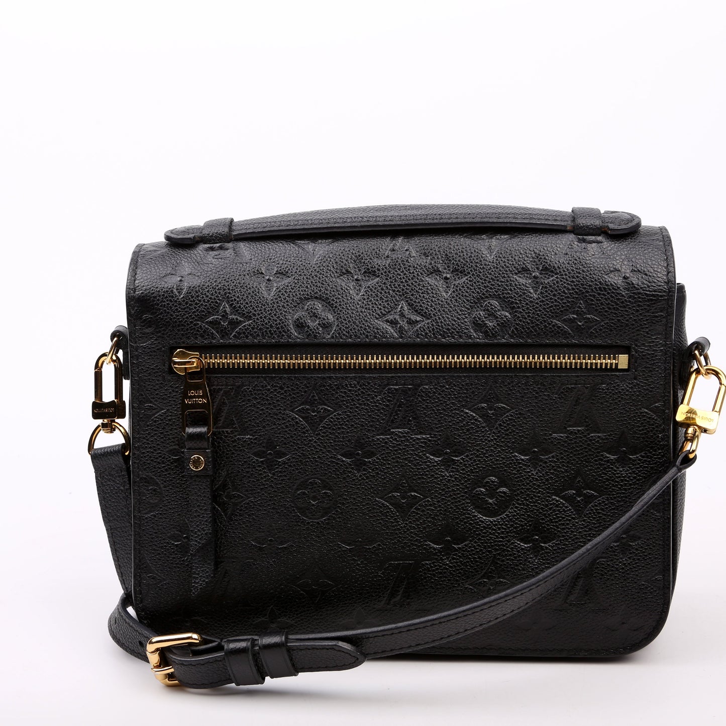 Louis Vuitton Pochette Metis Empreinte Black Clutch Bag Black 5