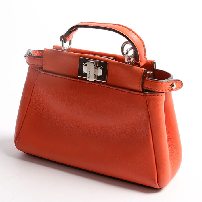 Fendi Peekaboo Coral Bag Micro Travel Bag