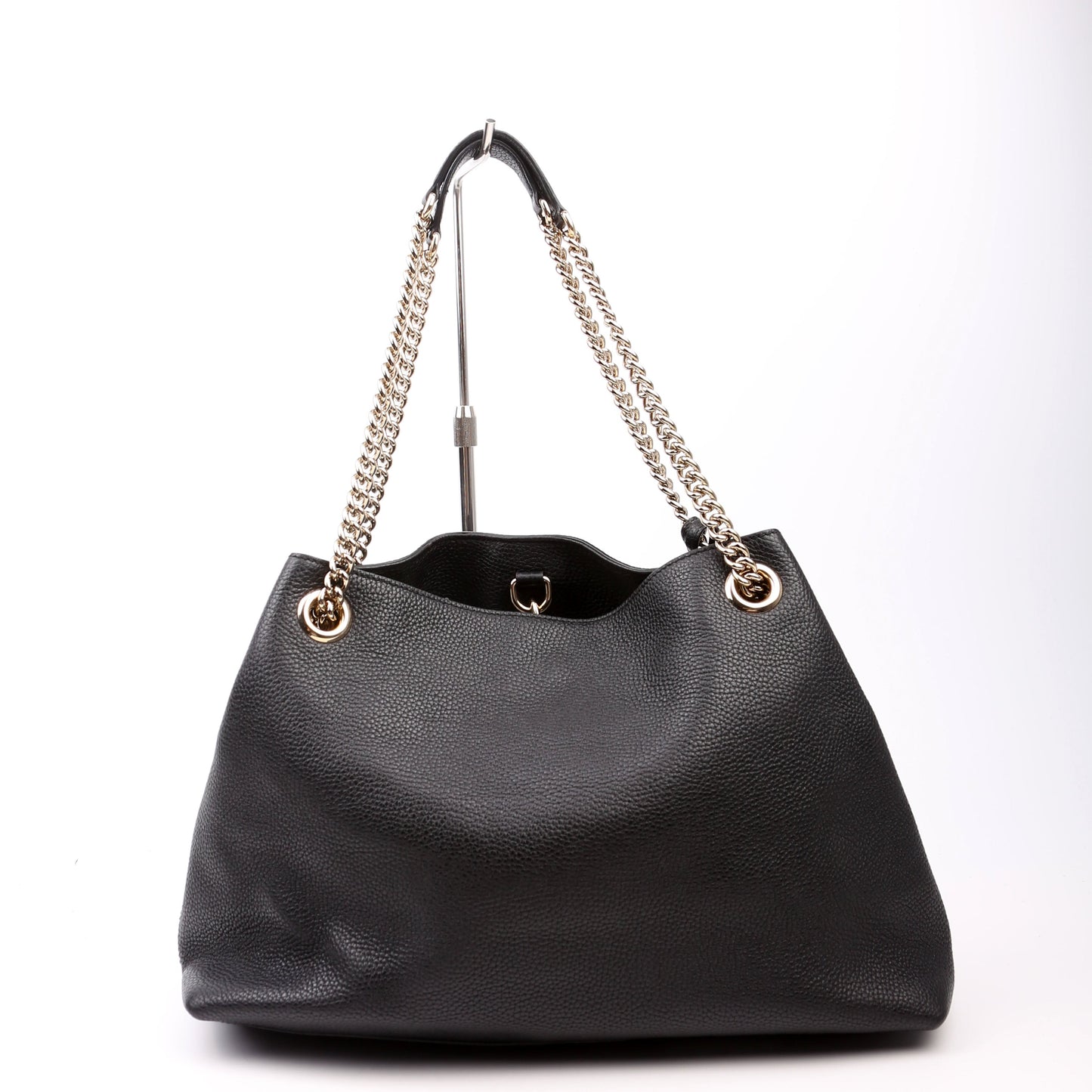 Gucci Soho Newer Black Chain Tote Bag Black 1