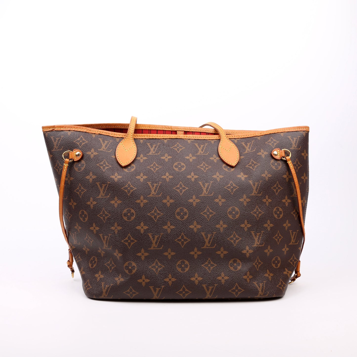 Louis Vuitton Neverfull MM Monogram Red Wallet Case