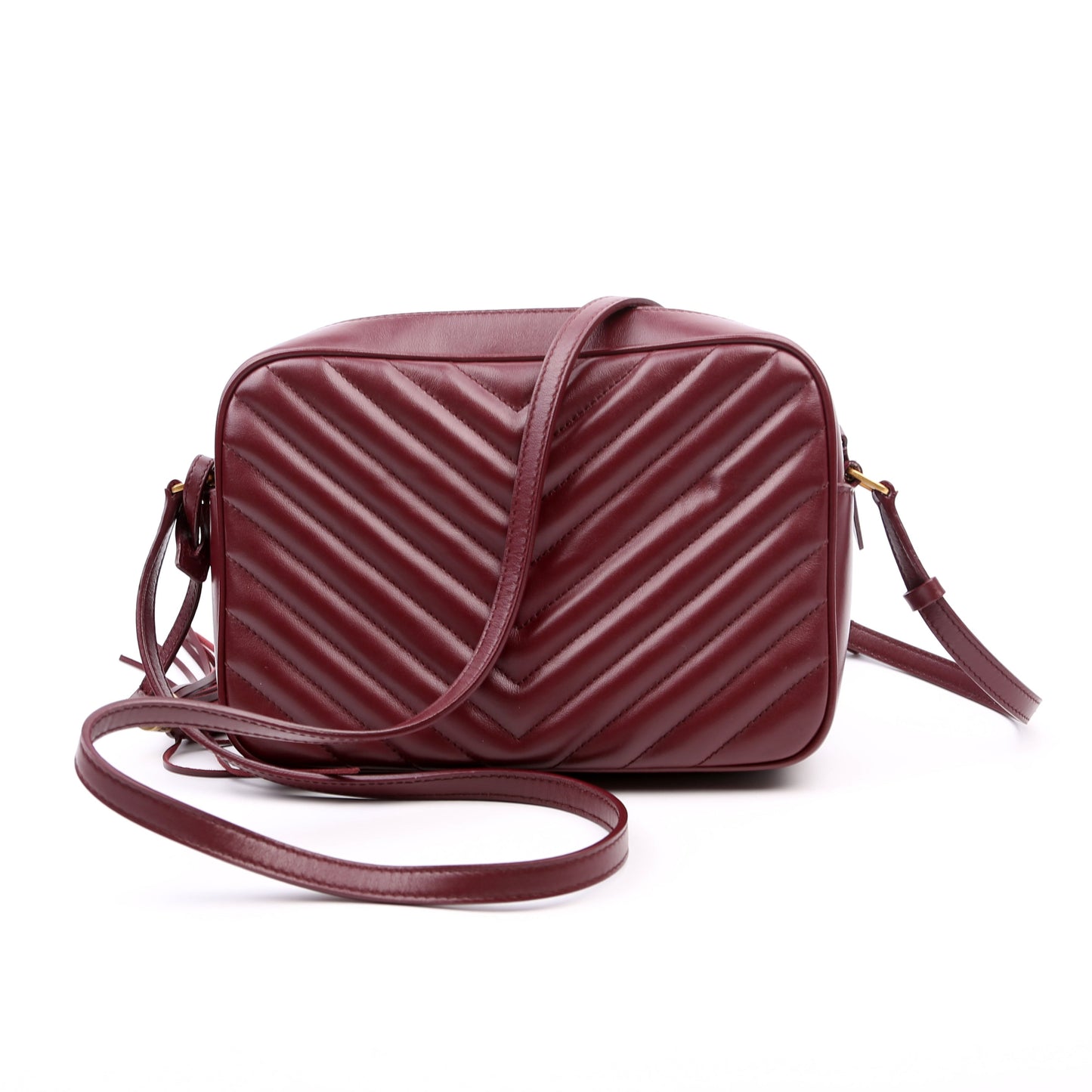 YSL Saint Laurent Saint Laurent Lou Camera Burgundy Bag Quilted Travel Bag