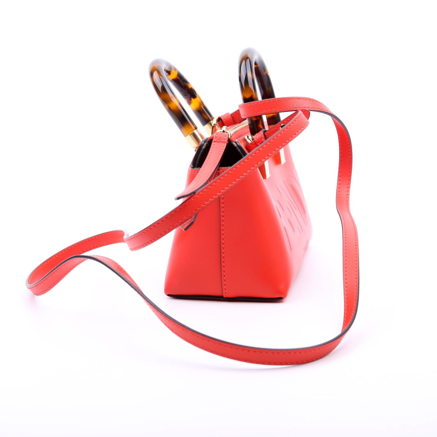 Fendi By The Way Boston Bag Red Mini Travel Bag