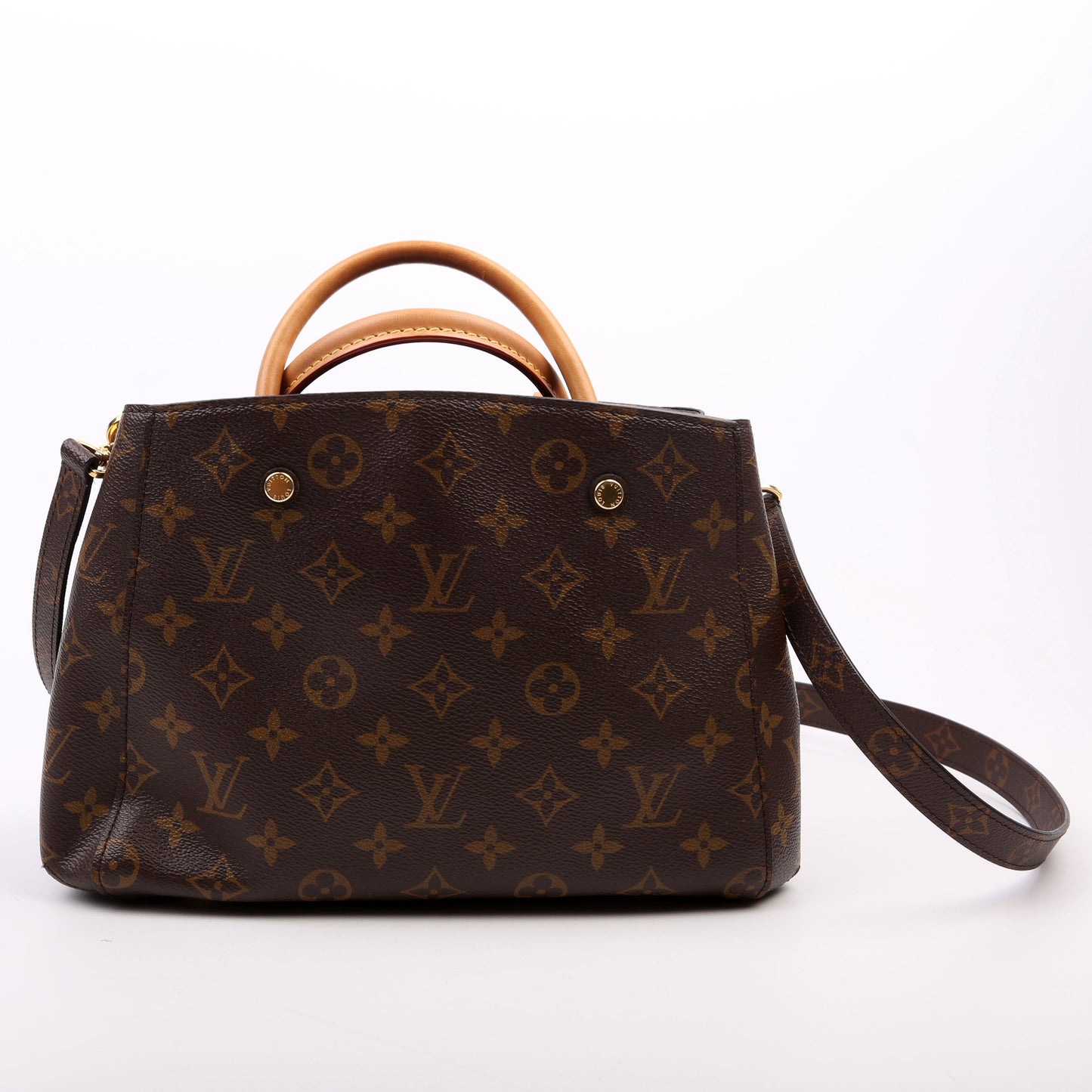 Louis Vuitton Montaigne BB Mauve Monogram Handbag