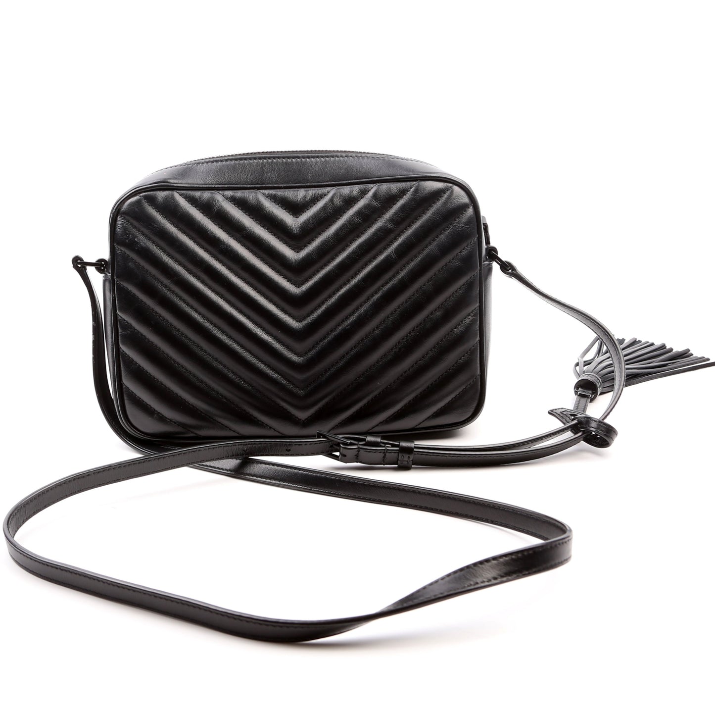 YSL Saint Laurent Lou Camera Bag Quilted Black Travel Bag