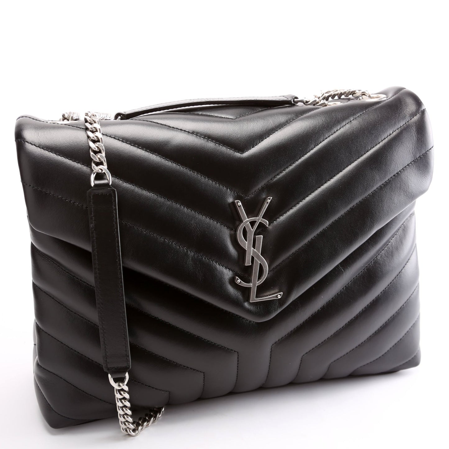 YSL Saint Laurent Loulou Medium Bag Quilted Black Travel Bag