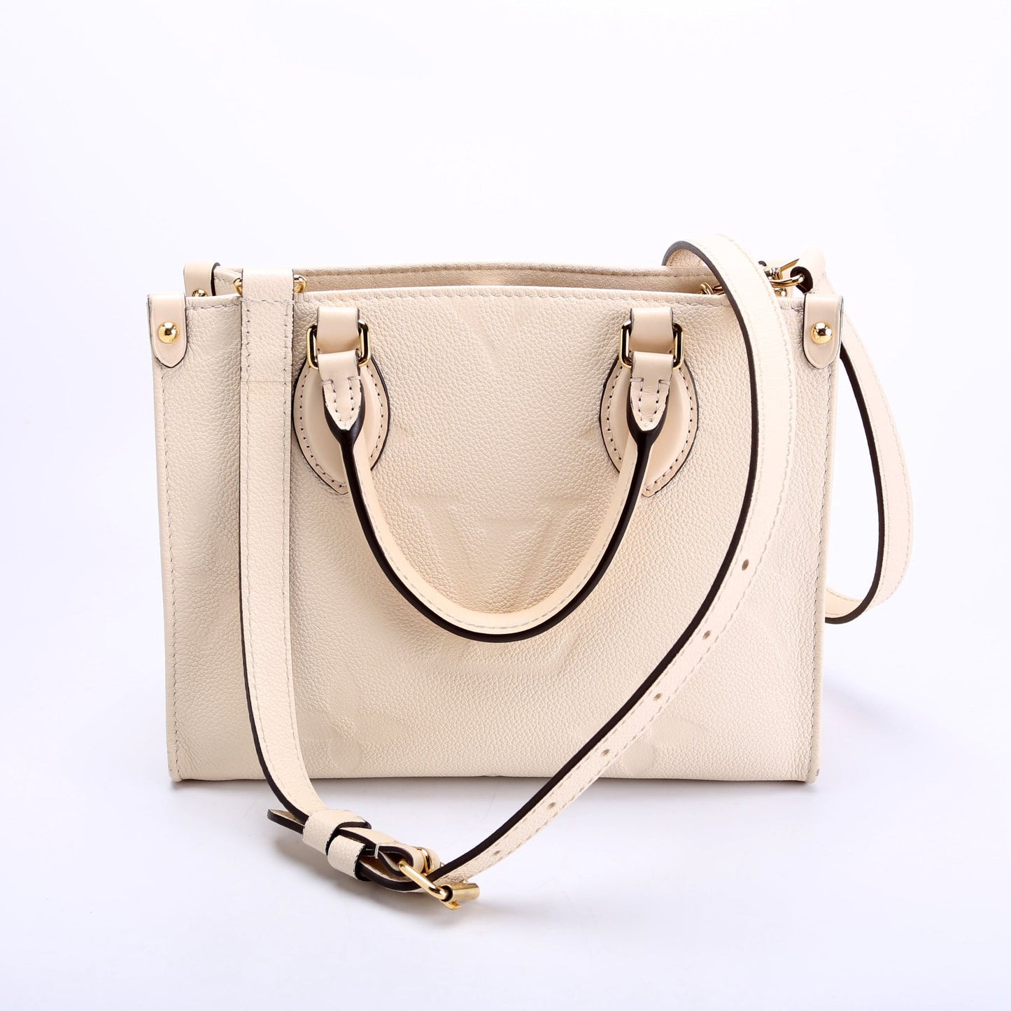 Louis Vuitton ONTHEGO PM Cream Empreinte Handbag