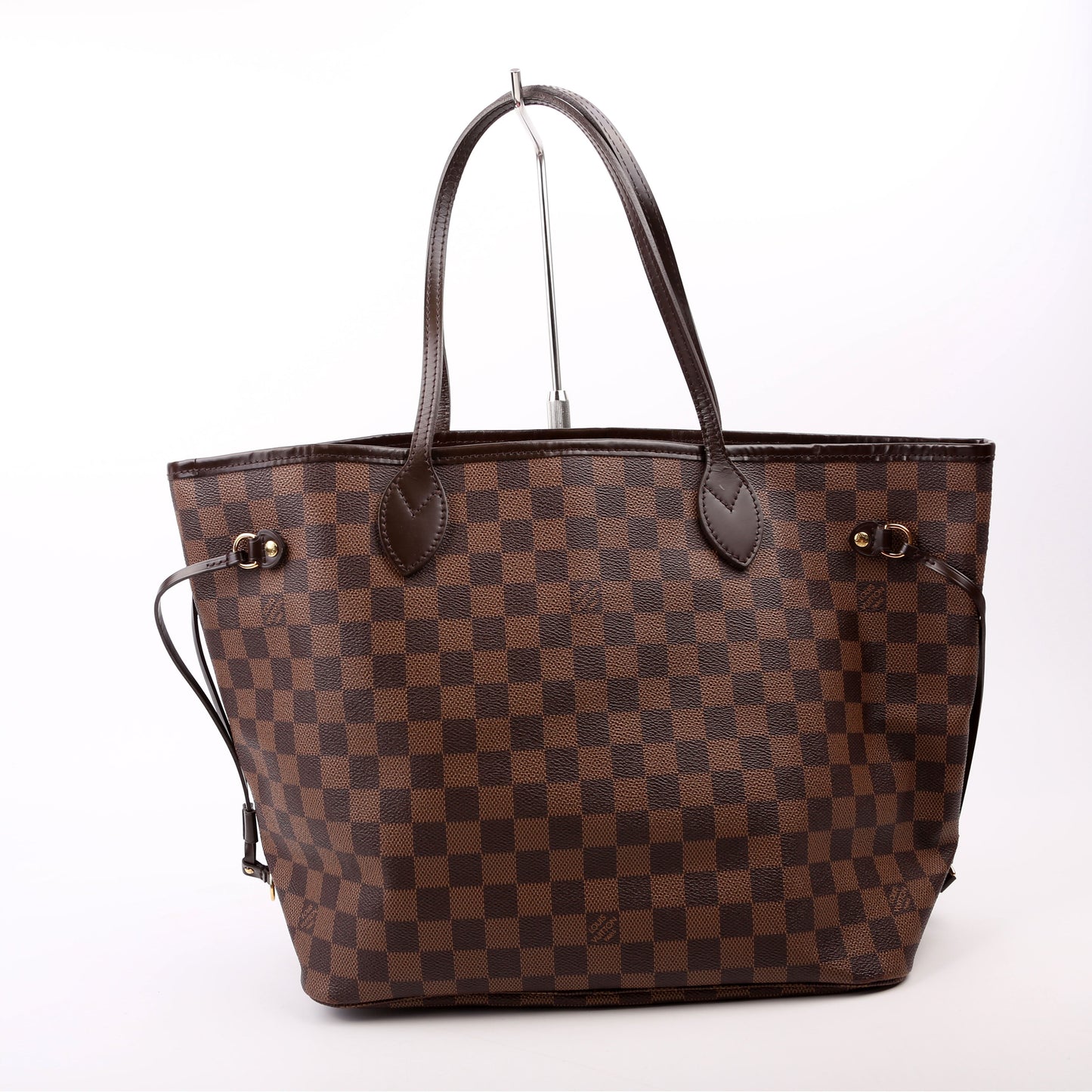 Louis Vuitton Neverfull MM Ebene Damier Red Tote Bag Red 6