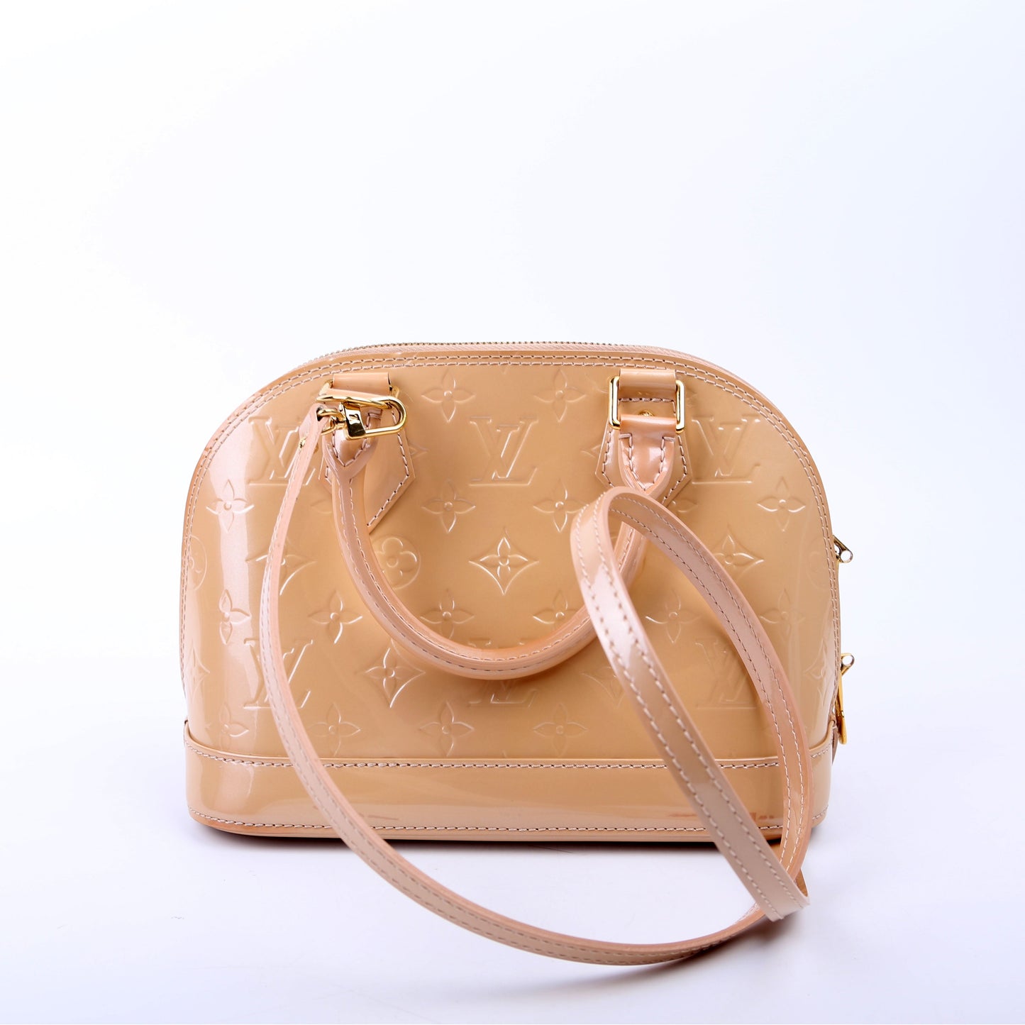 Louis Vuitton Alma BB Nude Vernis Handbag