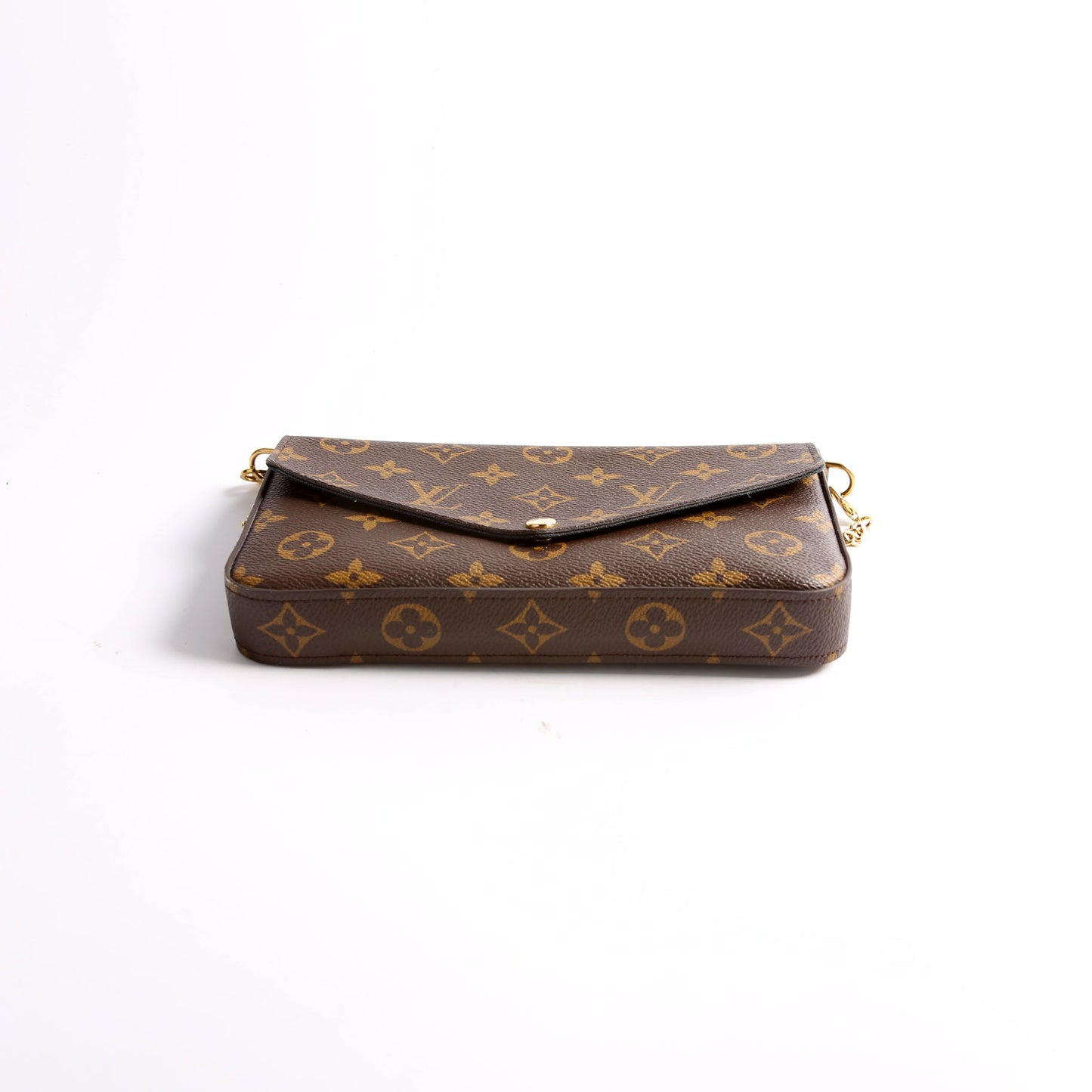 Louis Vuitton Pochette Felicie Patches Monogram Clutch Bag