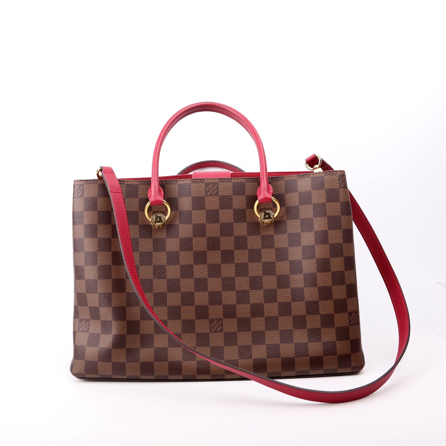 Louis Vuitton Riverside Ebene Berry Damier Handbag